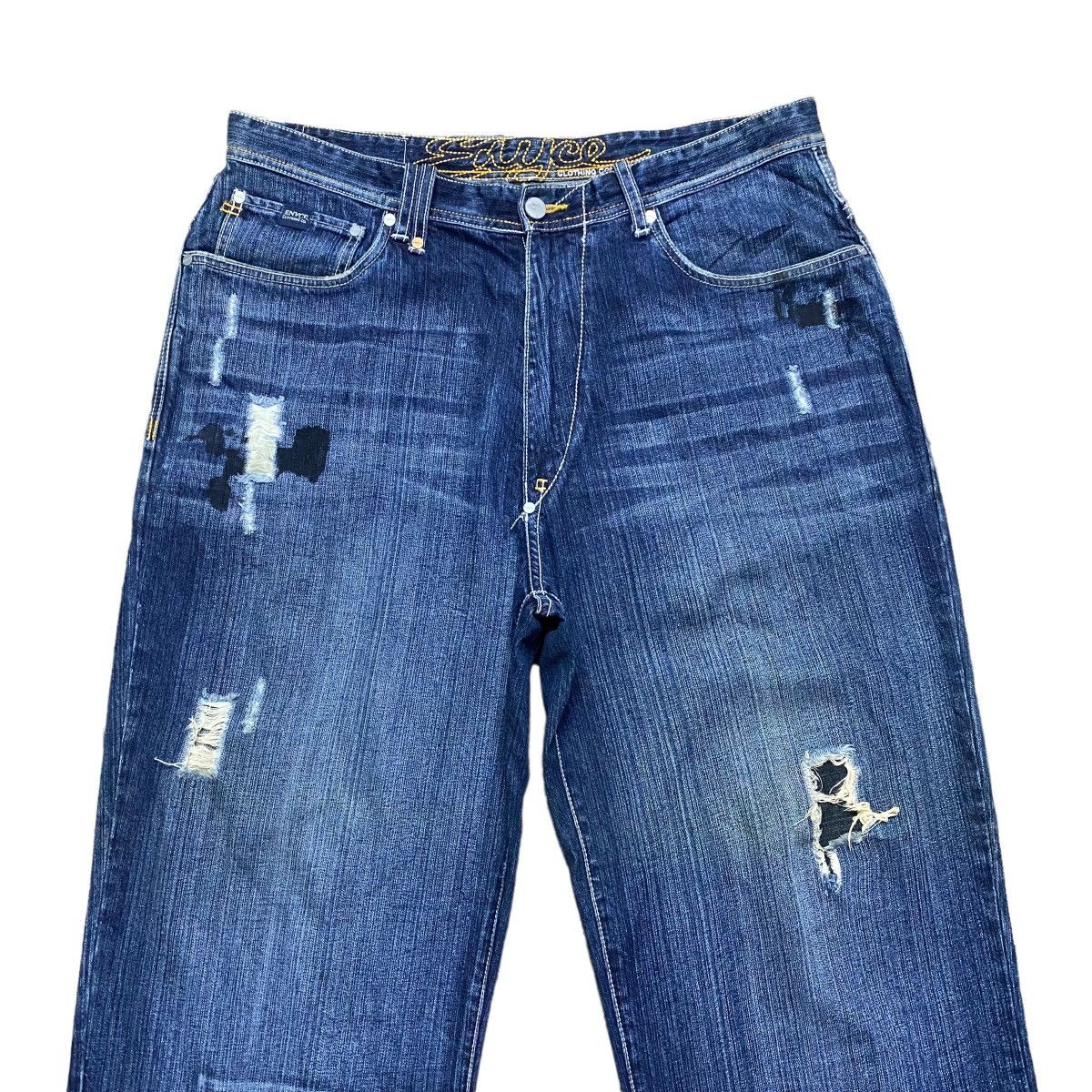 Enyce Vintage Enyce Denim Patchwork Baggy Pants Size US 36 / EU 52 - 3 Thumbnail