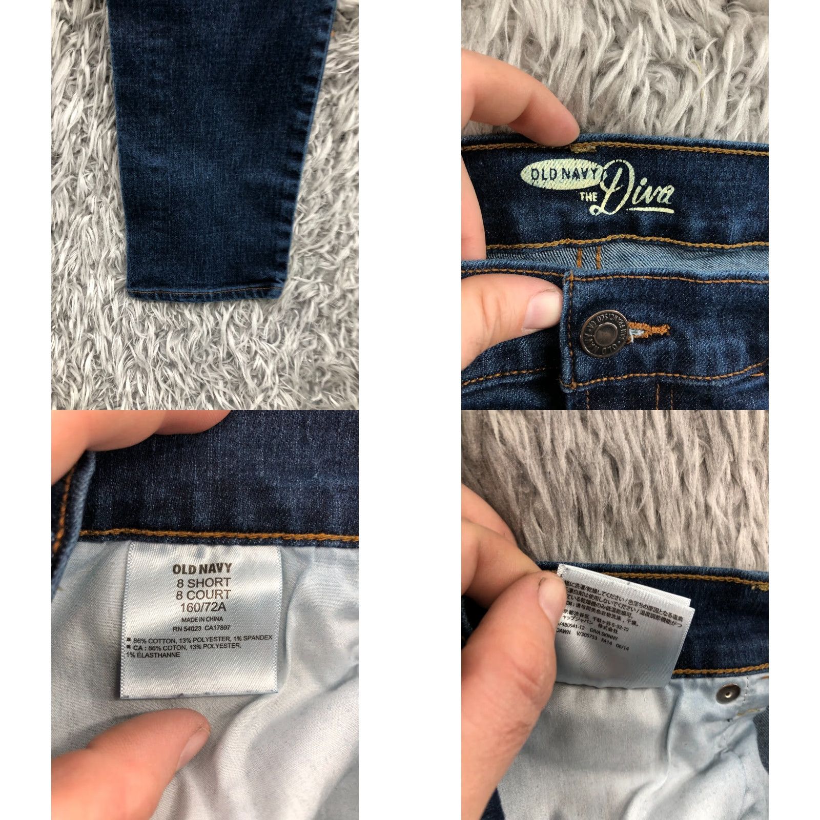 Old Navy Old Navy The Diva Skinny Jeans Jeans Womens Regular 32 Blue 8 Short Mid Wash Denim 5-Pocket Size 30" / US 8 / IT 44 - 8 Thumbnail