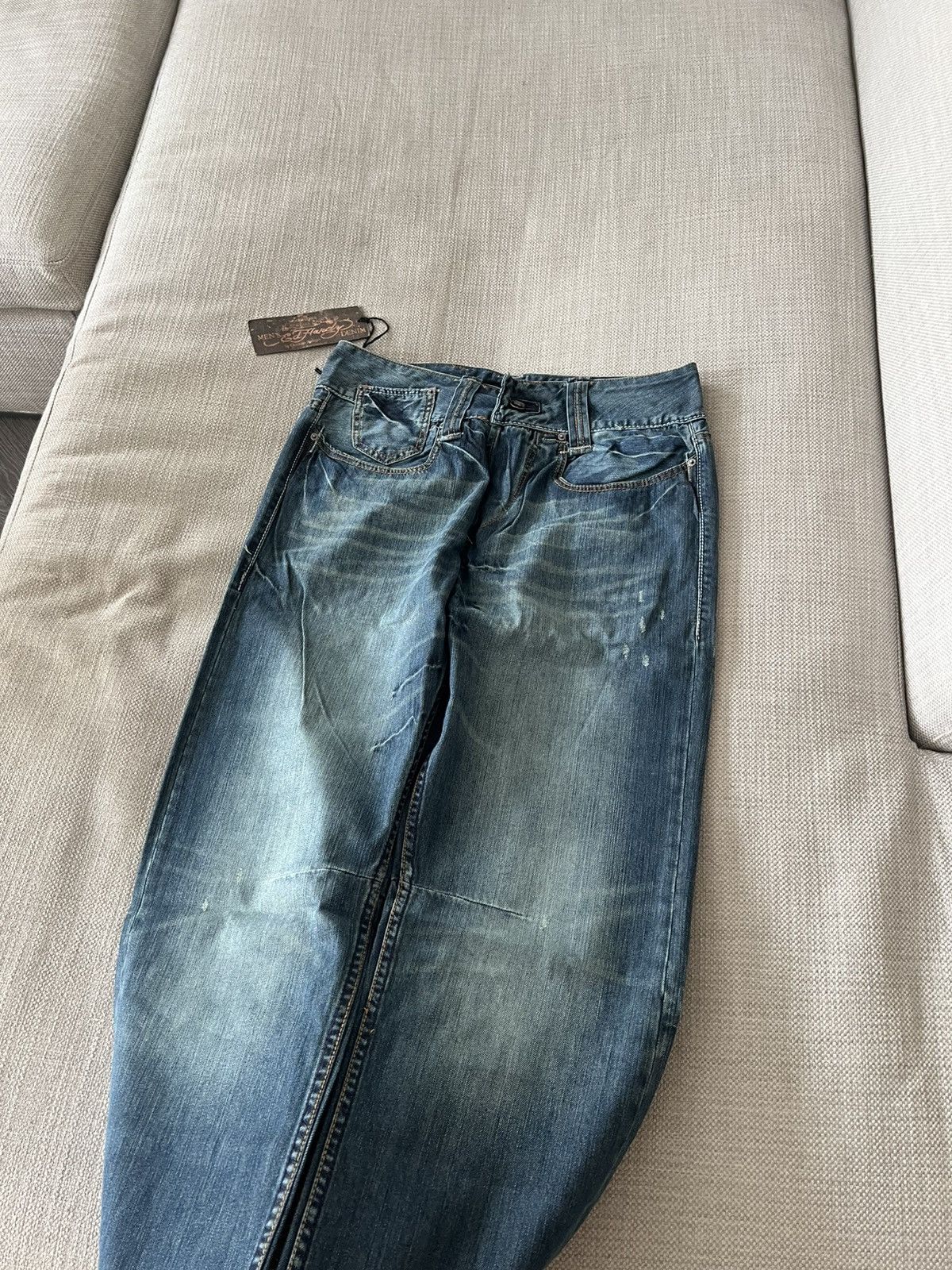Ed Hardy Vintage 💥 Ed Hardy Jeans by Christian Audigier Denim Pants Size US 36 / EU 52 - 13 Thumbnail