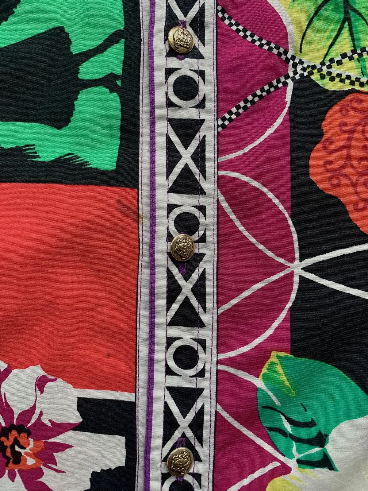 Versace Jeans Couture Multi Graphic Paintings Shirt Size US M / EU 48-50 / 2 - 9 Thumbnail