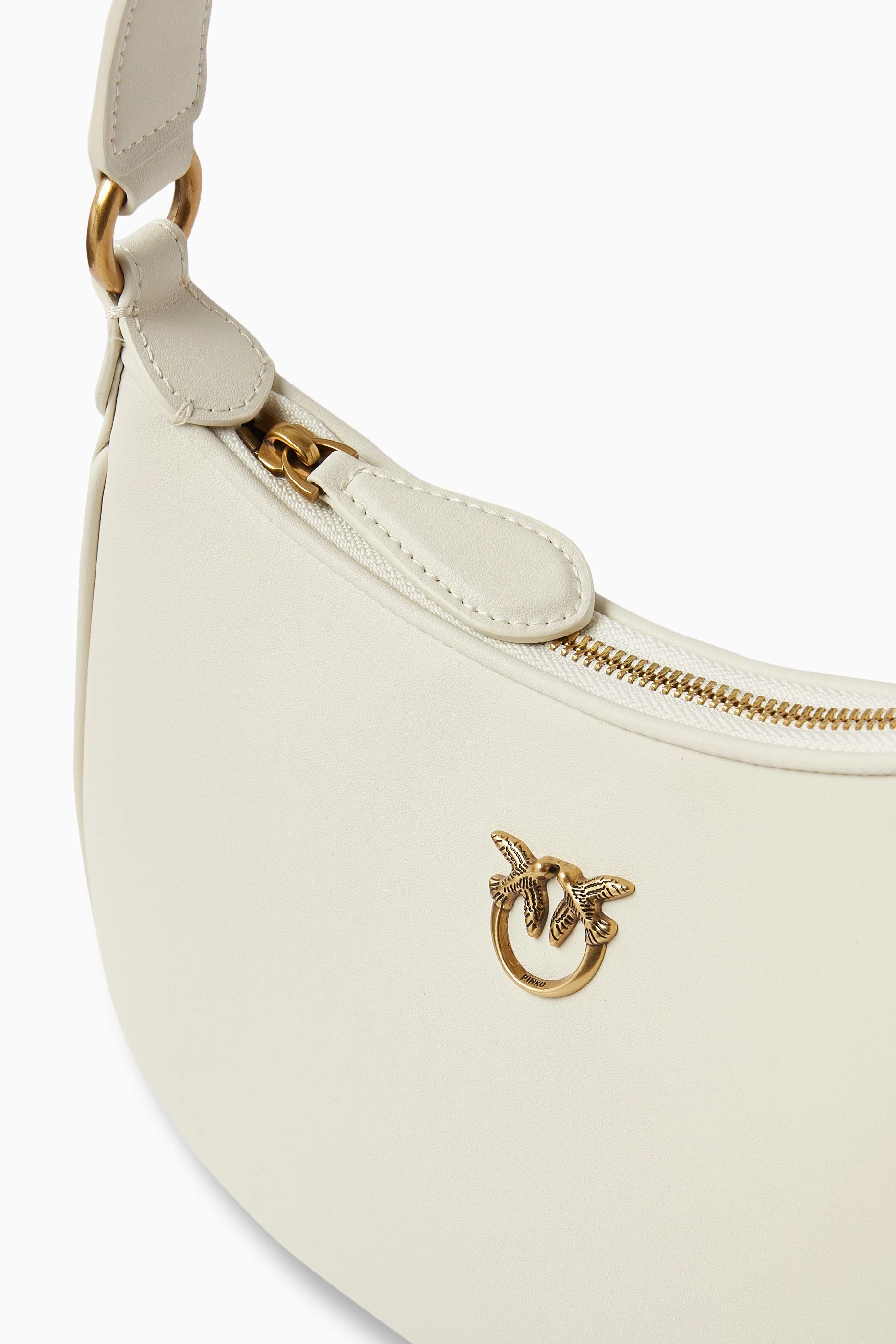 Pinko o1s22i1n0824 Size: OS / Half Moon Shoulder Bag in White Size ONE SIZE - 6 Thumbnail