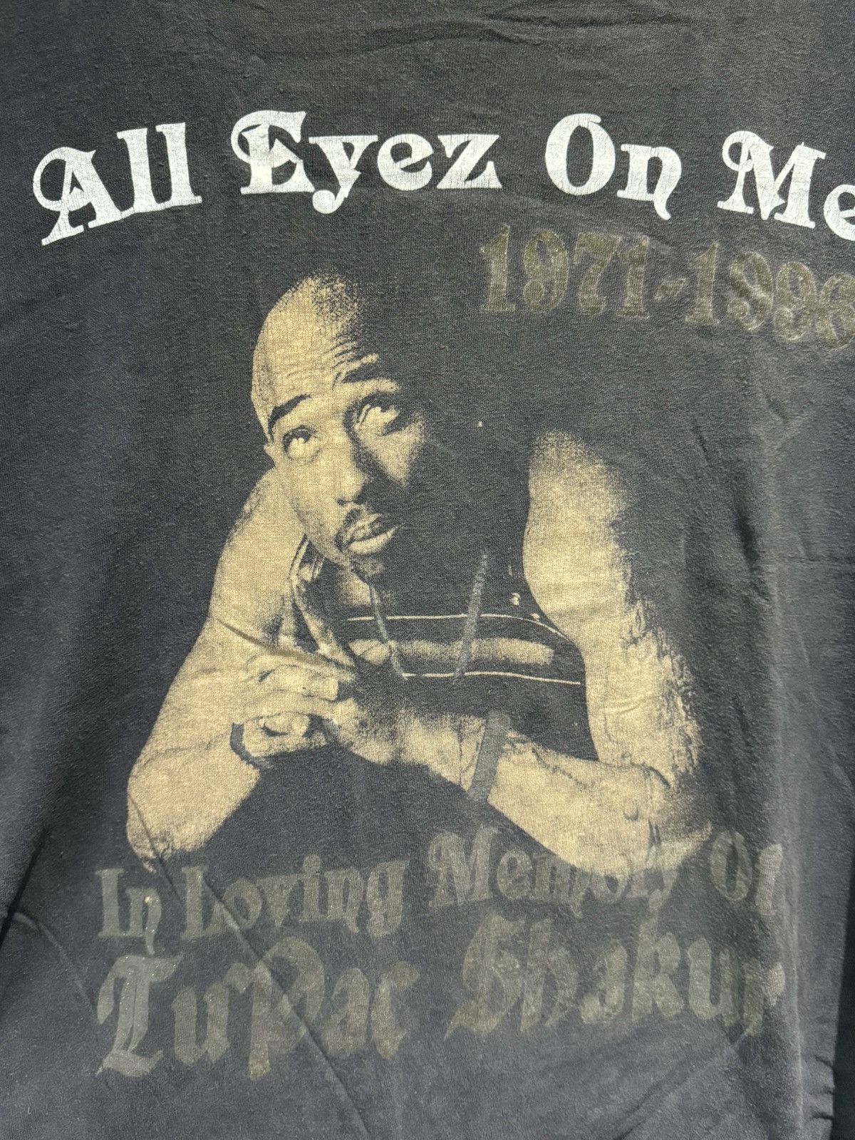 Rap Tees × Vintage Vintage 90s tupac shakur memorial rap tee Size US XL / EU 56 / 4 - 3 Thumbnail