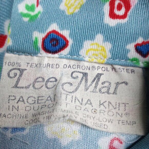 Other Vintage Lee Mar Abstract Floral Polyester Disco Shirt Size US M / EU 48-50 / 2 - 4 Thumbnail