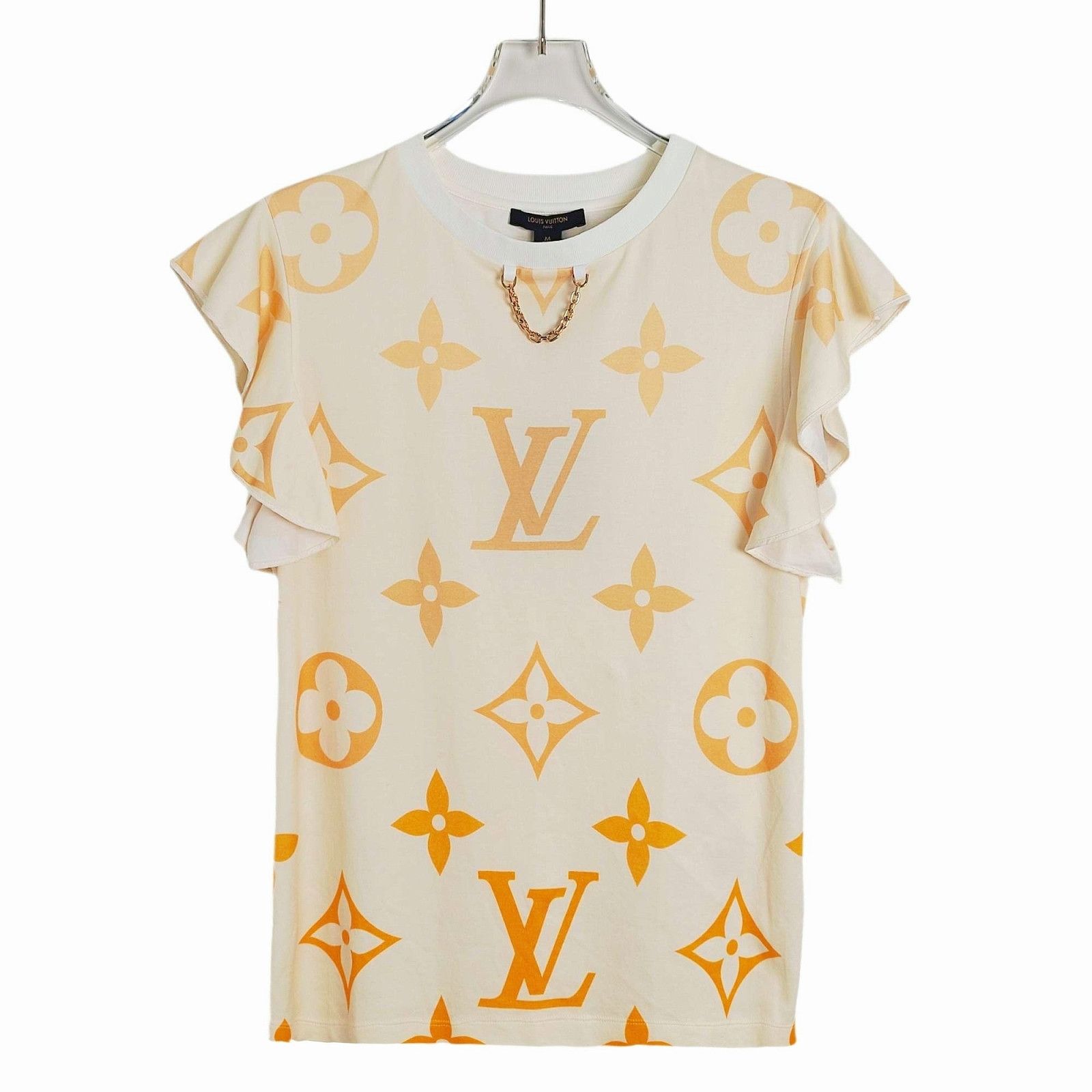 Louis Vuitton Louis Vuitton Monogram Ruffle Sleeve T-Shirt Size M Size M / US 6-8 / IT 42-44 - 1 Thumbnail