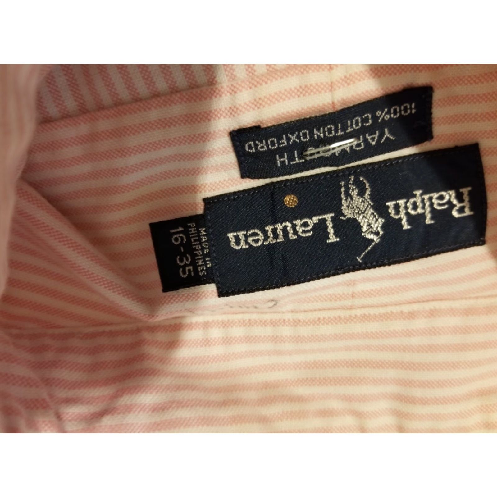 Polo Ralph Lauren Polo Ralph Lauren Dress Shirt Mens 16 35 Pink Cotton Button Polo Ralph Lauren Shirt Dress Style Mens Medium? Size 42R - 3 Thumbnail