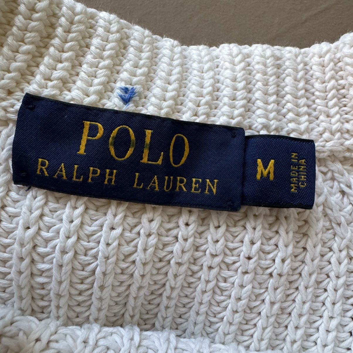 Polo Ralph Lauren Polo Ralph Lauren Cotton Shaker-Stitch Crew Sweater Size M / US 6-8 / IT 42-44 - 3 Thumbnail