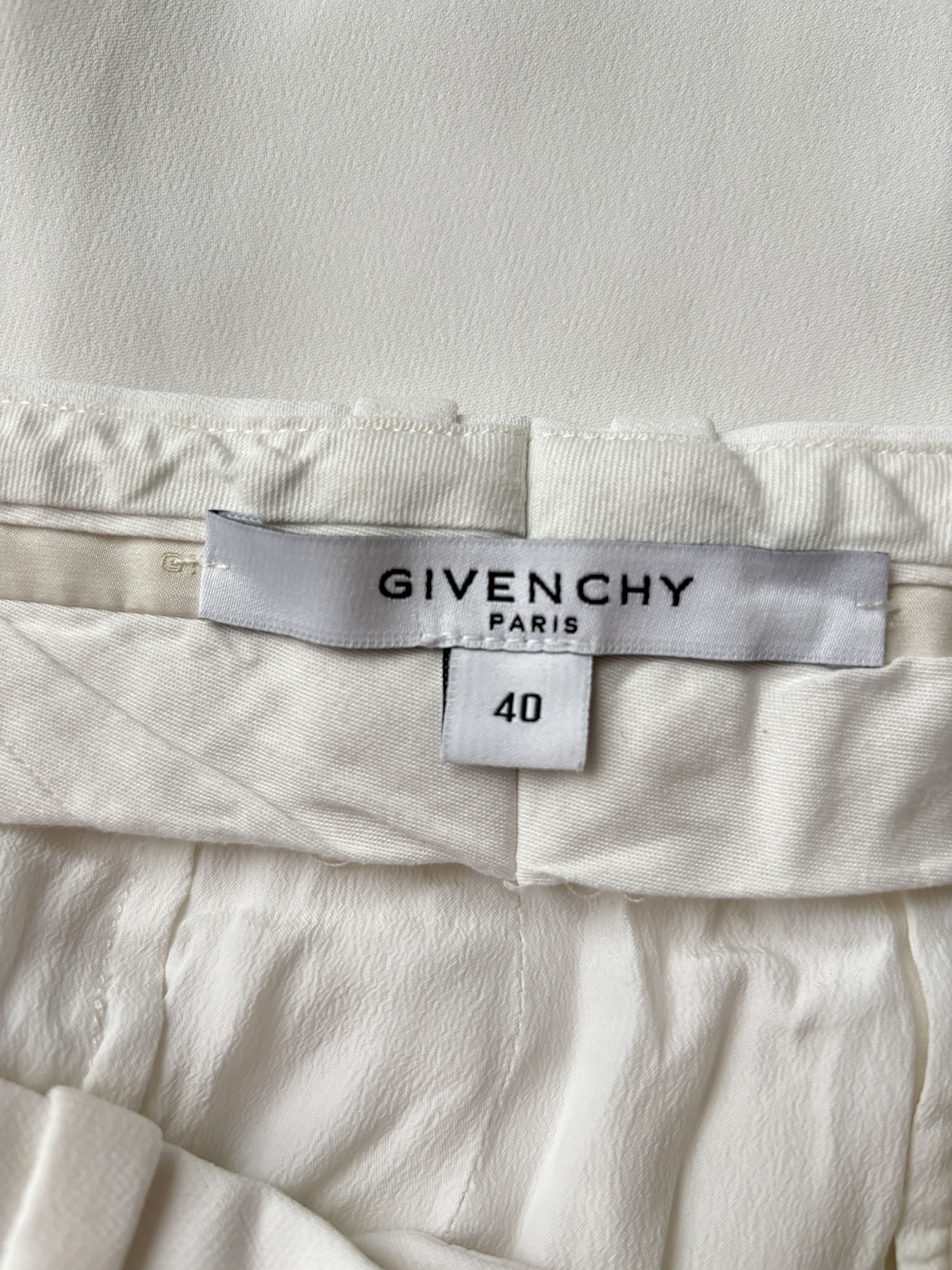 Givenchy ⚡️QUICK SALE⚡️Givenchy White Viscose Pants Trousers Size 30" / US 8 / IT 44 - 3 Thumbnail