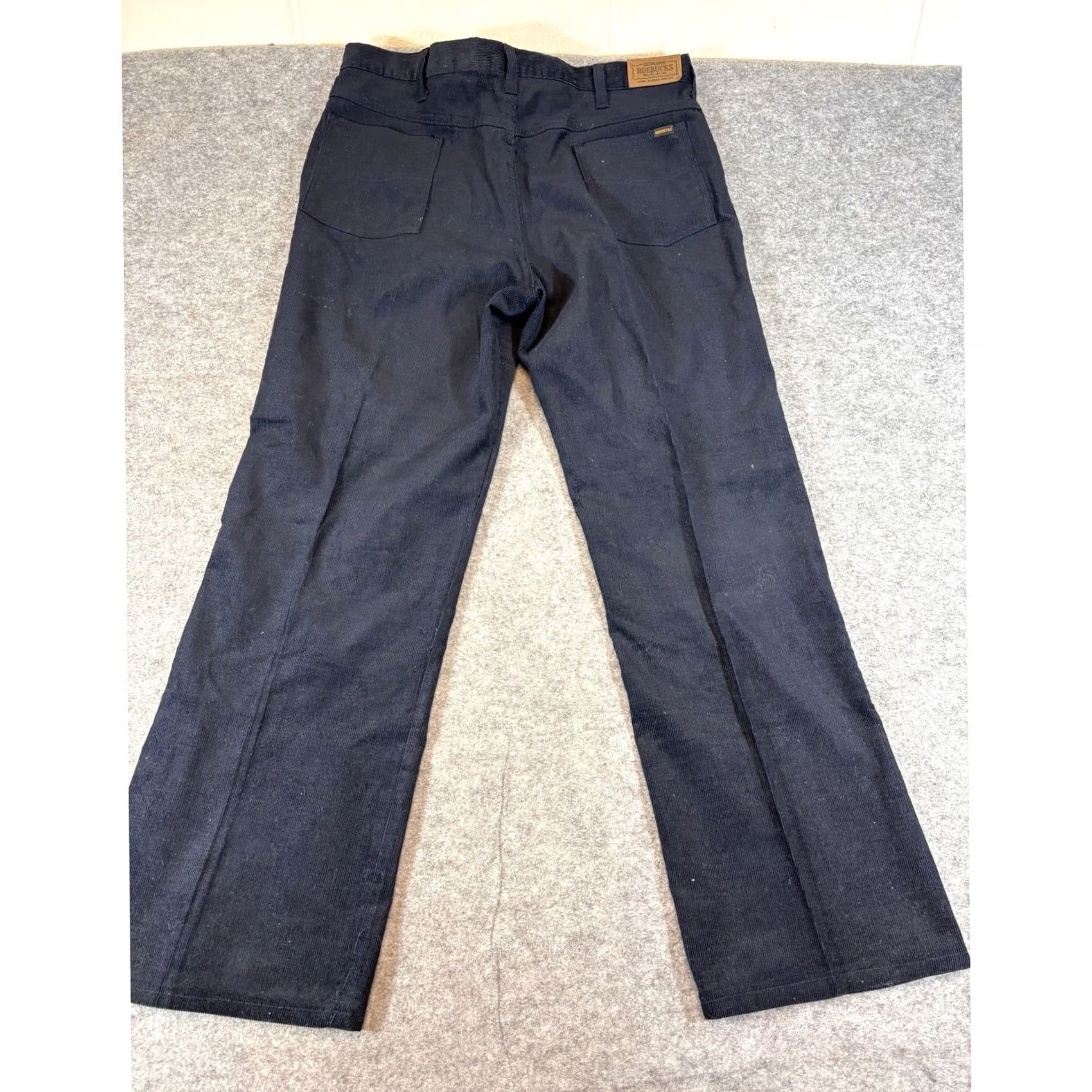 Sears VINTAGE Sears Roebucks Corduroy Pants Mens 38x31 Black Perma Prest USA 70s 80s Size US 38 / EU 54 - 2 Thumbnail