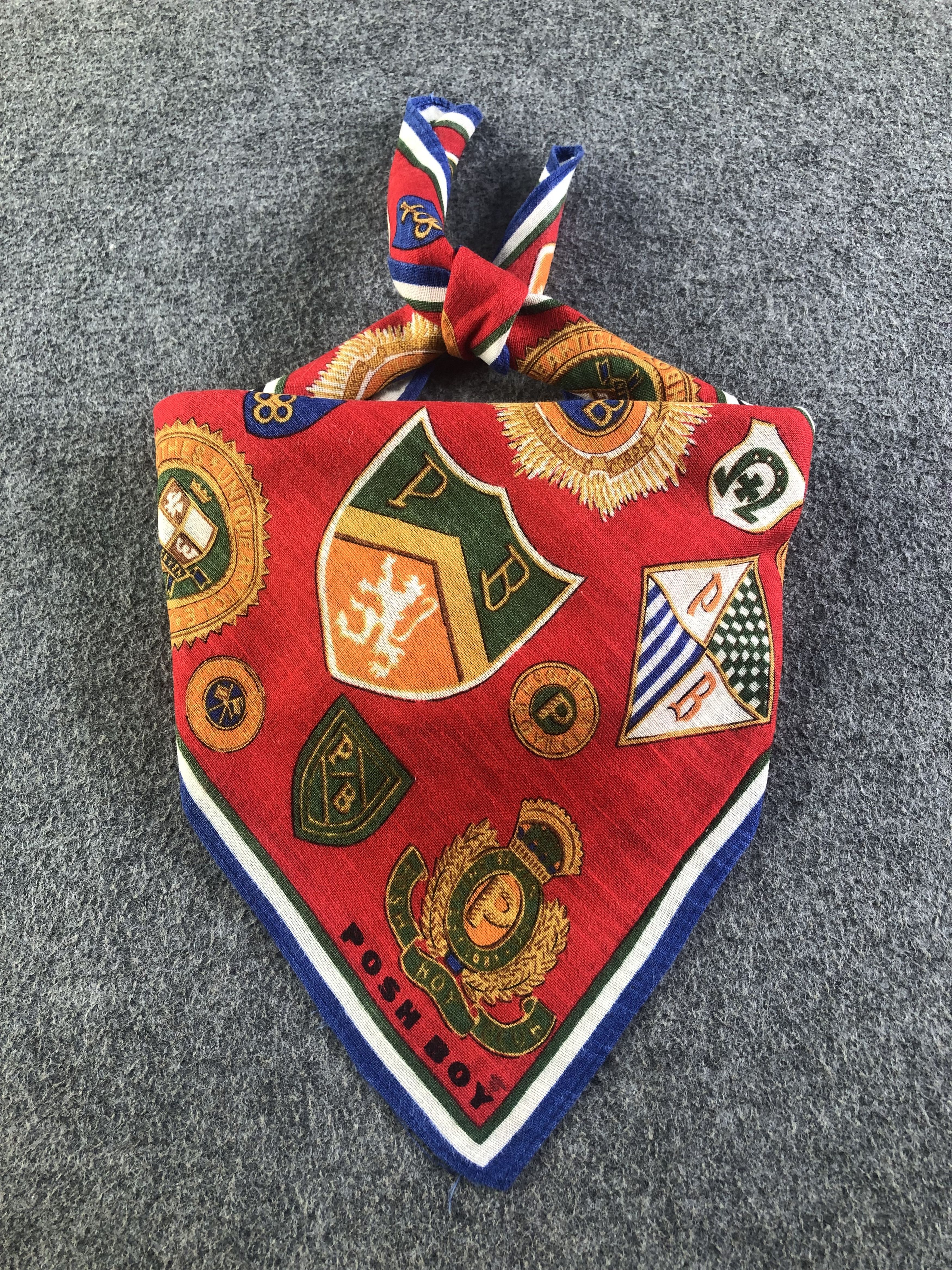 Japanese Brand Posh Boy Handkerchief / Bandana / Neckerchief C455 Size ONE SIZE - 1 Thumbnail