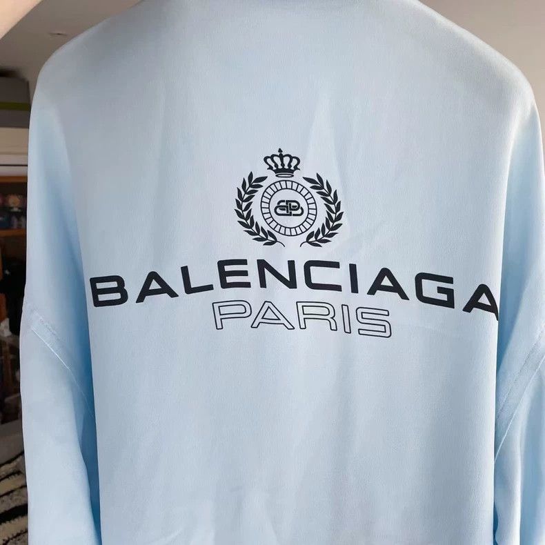 Balenciaga Balenciaga size 34 Blue Silk Wheatear Crown Shirt Size US XS / EU 42 / 0 - 3 Thumbnail