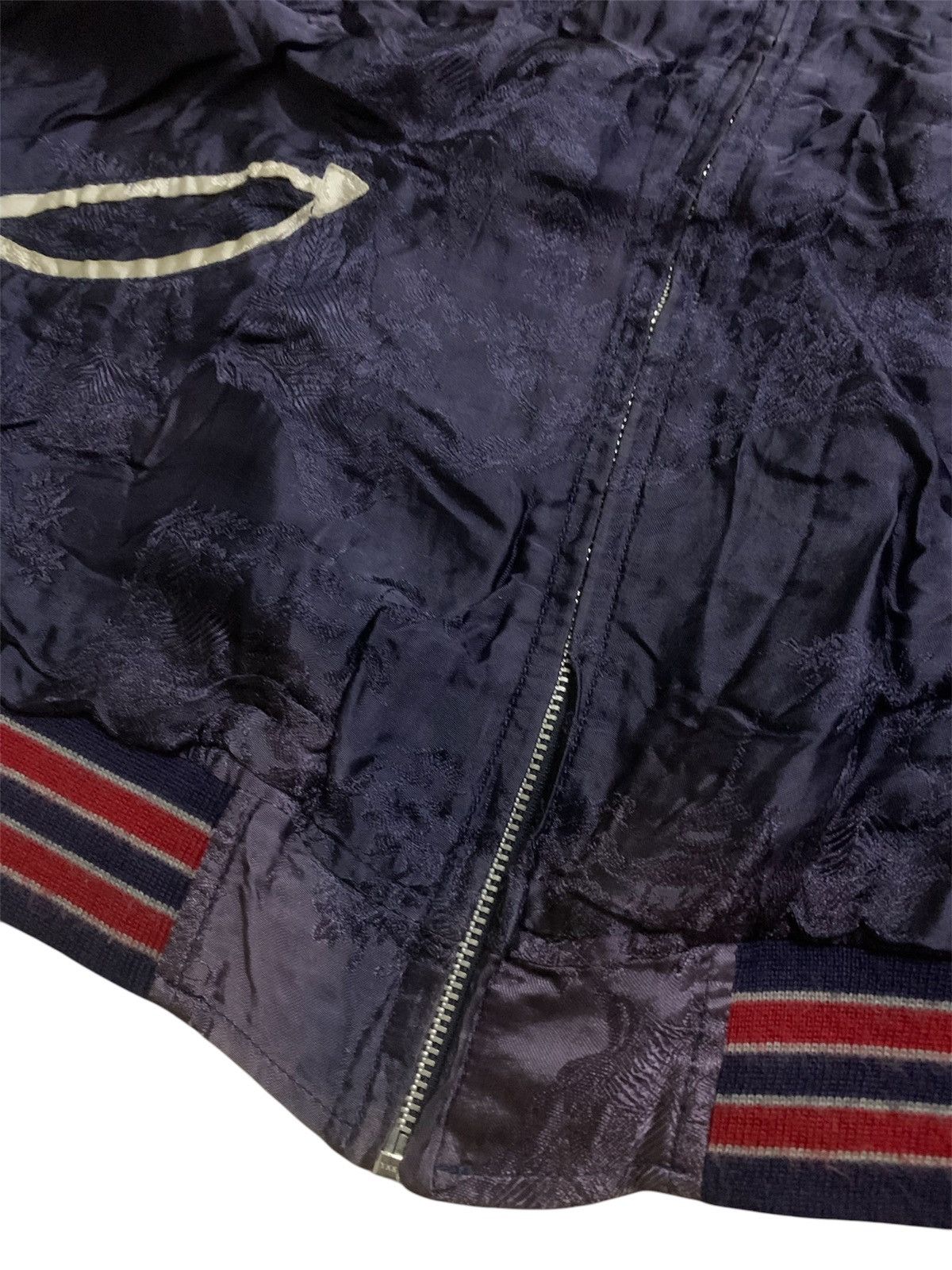 Japanese Brand Houston Rayon Sukajan Japan Tiger Zipper Sun Faded Jacket Size US L / EU 52-54 / 3 - 7 Thumbnail