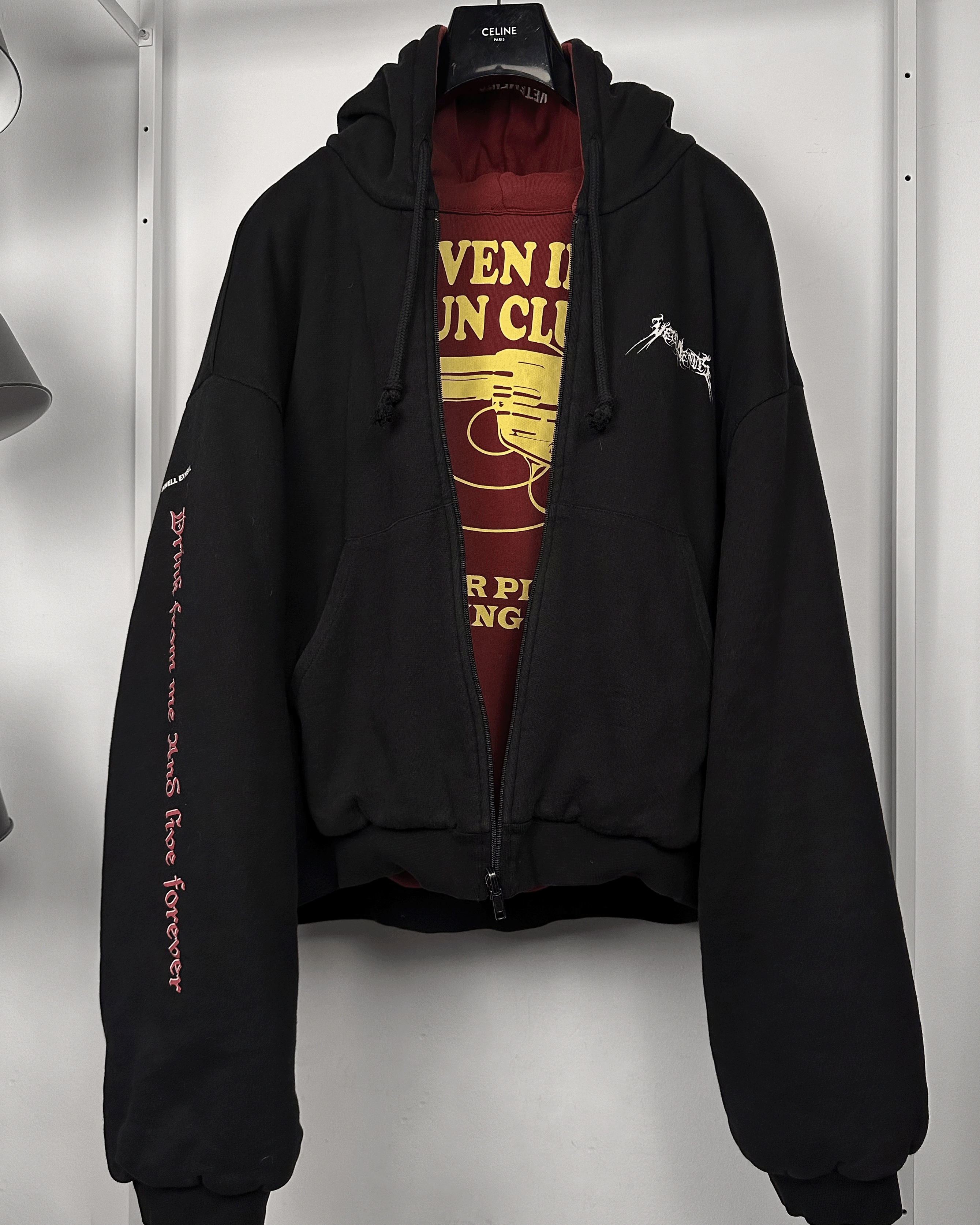 Vetements Vetements Total Fucking Darkness Reversible Hoodie Bomber Size US L / EU 52-54 / 3 - 10 Thumbnail