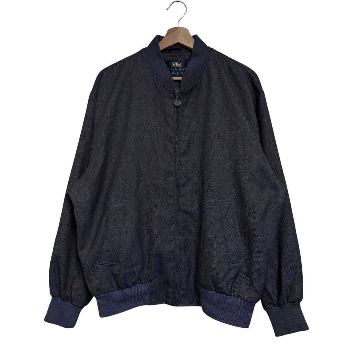 Balenciaga Vintage Balenciaga Paris Bomber Jacket Size US XL / EU 56 / 4 - 2 Thumbnail