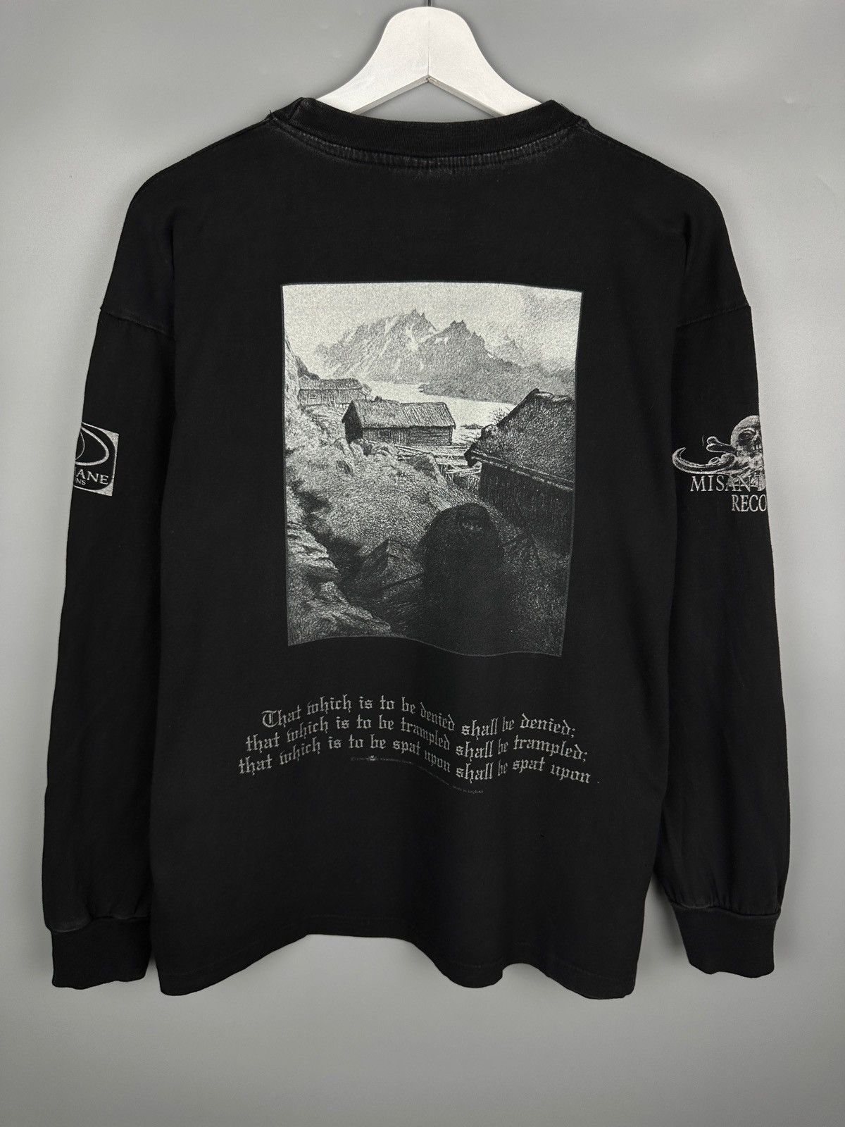 Band Tees Vintage Burzum Hvis Lyset Tar Oss Long Sleeve T Shirt Aske Size US M / EU 48-50 / 2 - 2 Thumbnail