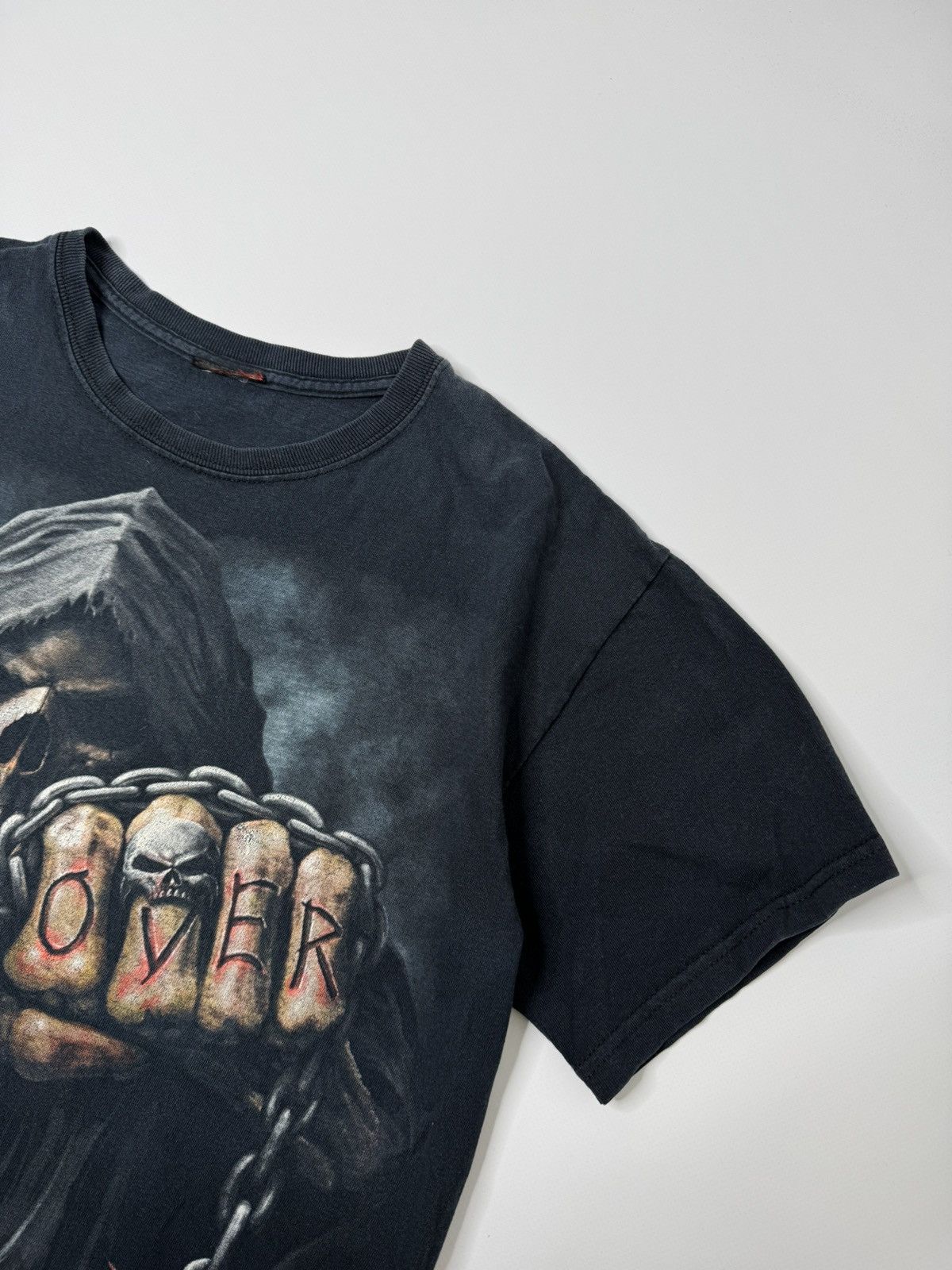 Vintage Vintage rare avant garde skull death print tee 90s 00s skate Size US M / EU 48-50 / 2 - 2 Thumbnail