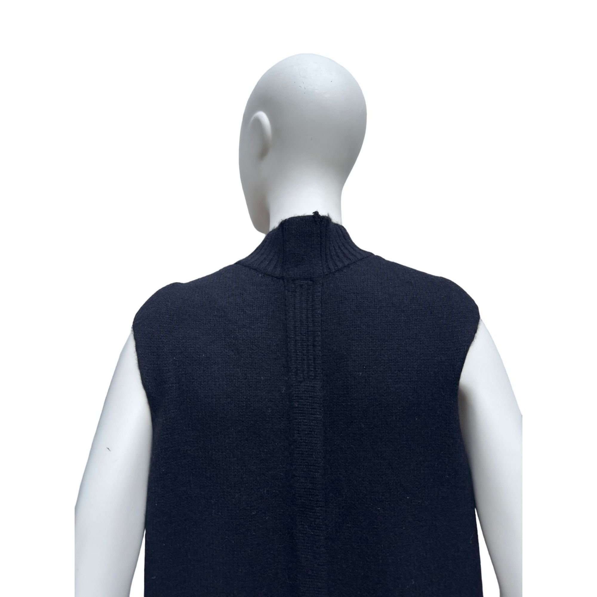Rick Owens FW 2011 Limo Cashmere Black Dress Size M / US 6-8 / IT 42-44 - 4 Thumbnail