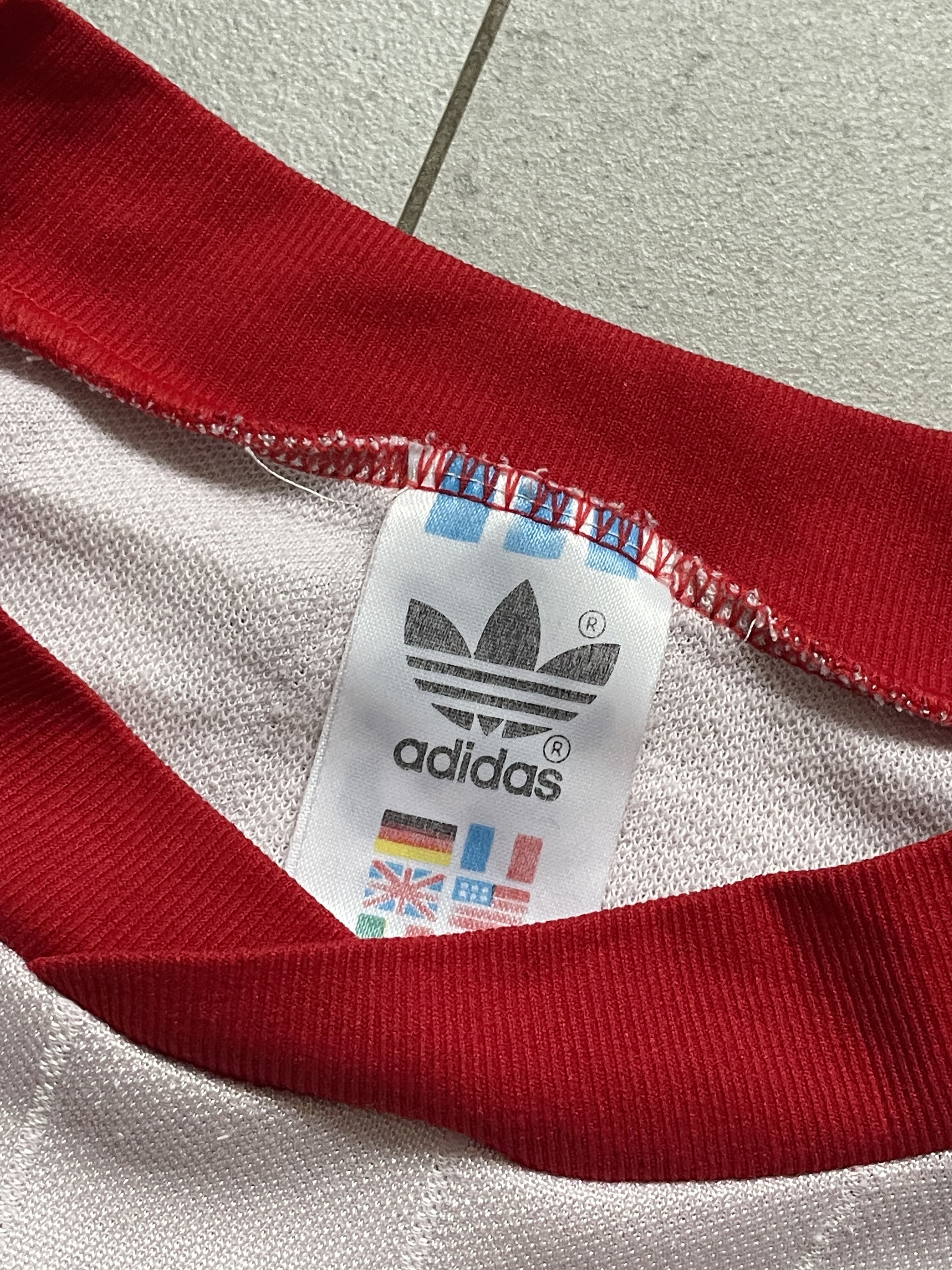 Adidas VINTAGE ADIDAS 90S 80S RED PINK BLOKECORE STRIPE JERSEY Size US M / EU 48-50 / 2 - 2 Thumbnail