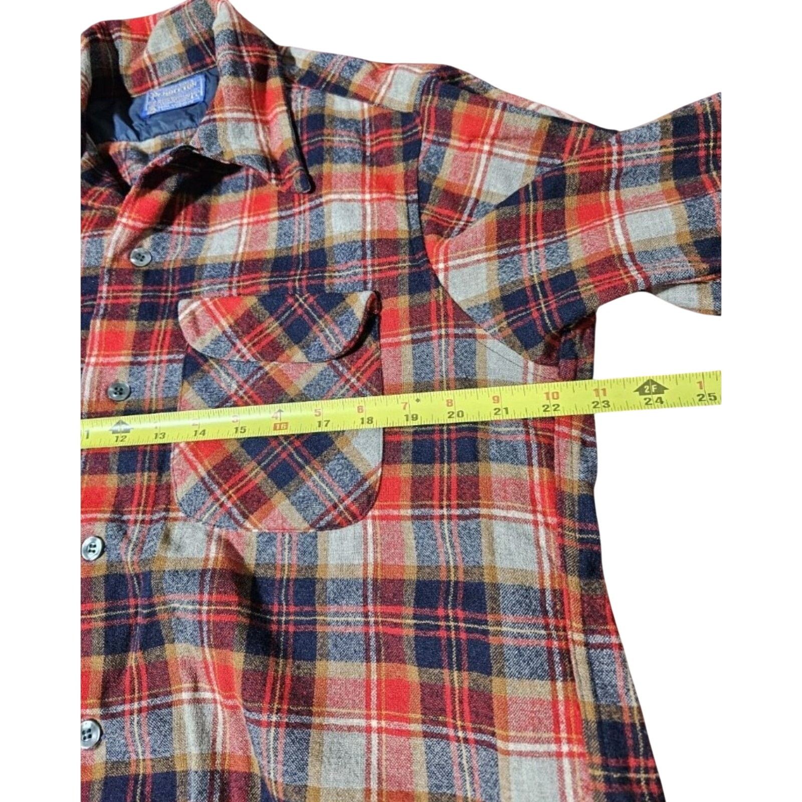 Pendleton 70s Pendleton Men L Wool Board Shirt USA Distressed Vintage Size US L / EU 52-54 / 3 - 6 Thumbnail