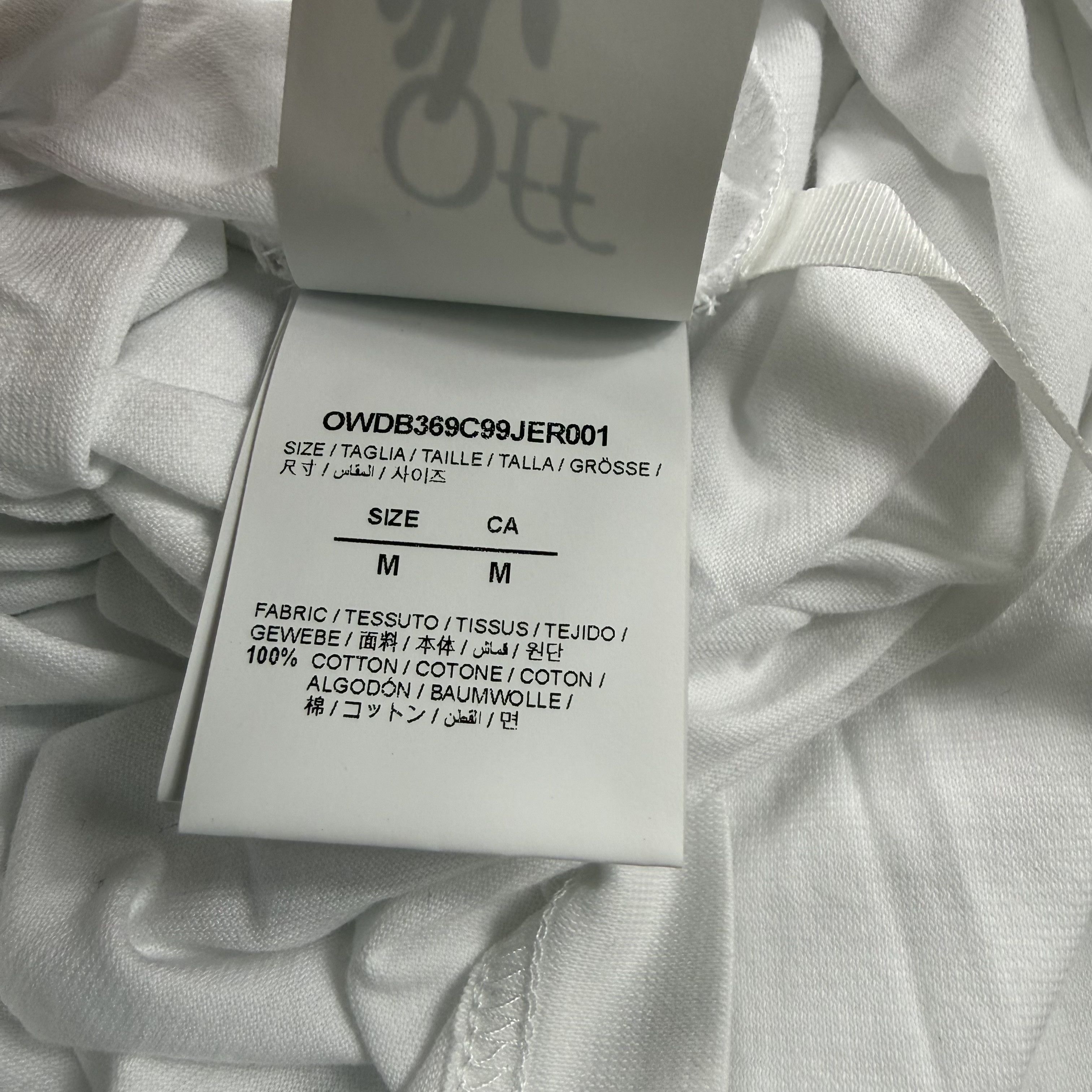 Off-White Off-White Athleisure White T-Shirt Logo Shoulder Tape Size US L / EU 52-54 / 3 - 12 Thumbnail
