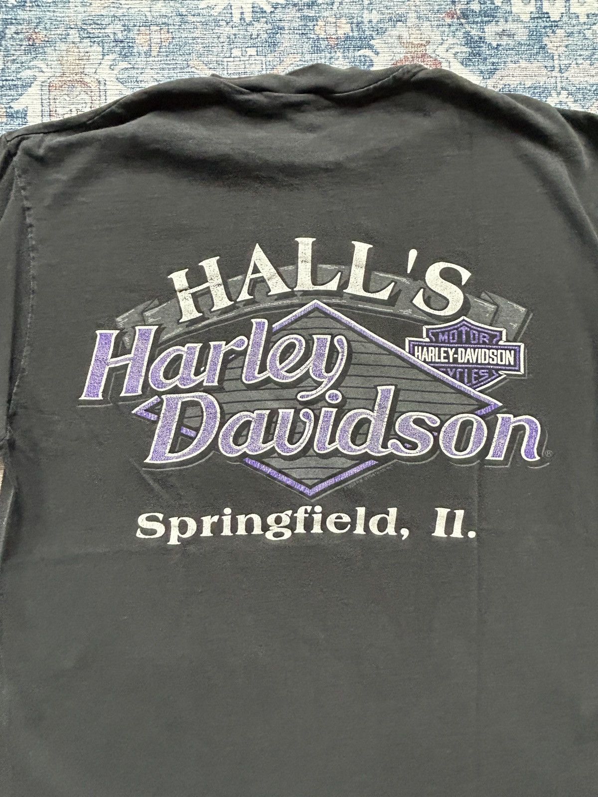 Harley Davidson Vintage 90s Harley Davidson Lightning Graphic Tee Size US M / EU 48-50 / 2 - 7 Thumbnail