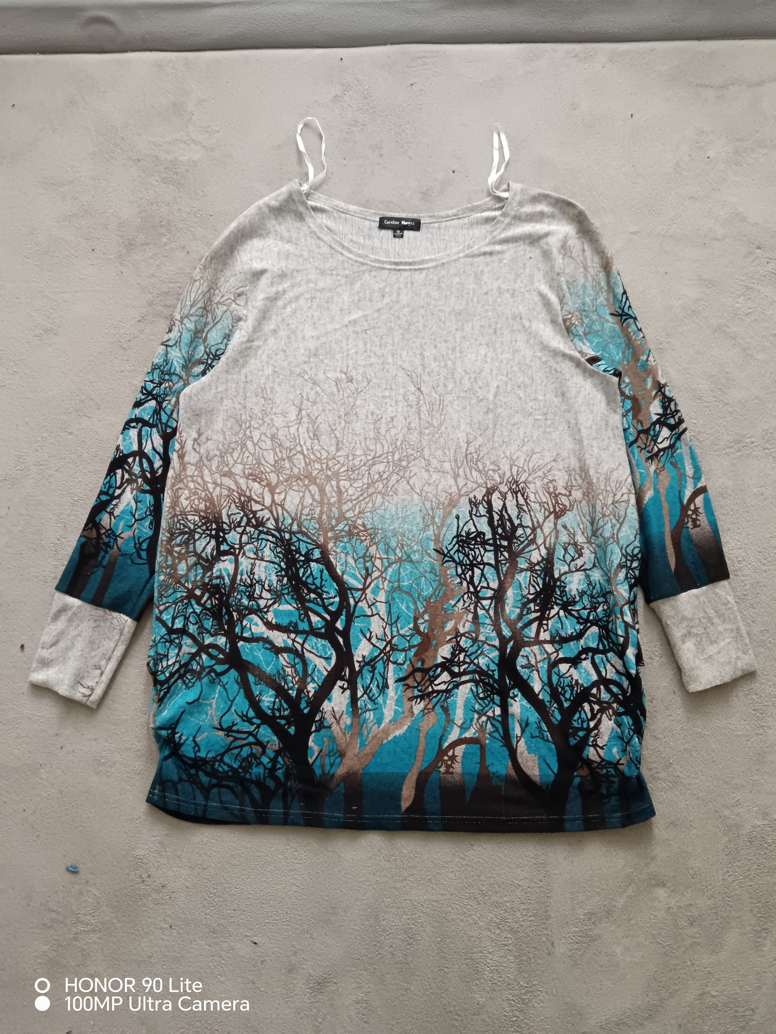 Designer Women long TSHIRT caroline morgan Size XL / US 12-14 / IT 48-50 - 1 Thumbnail