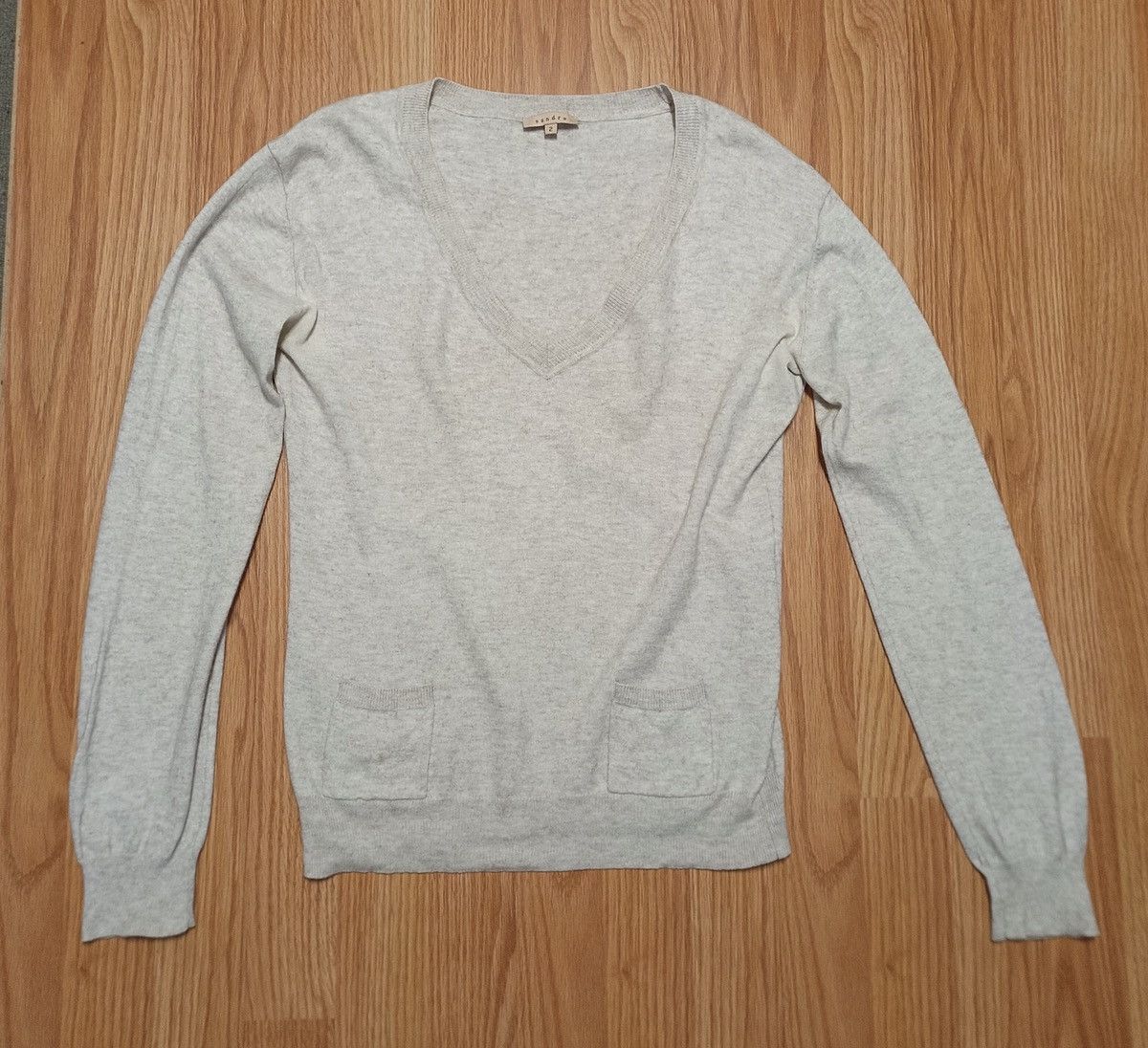 Sandro SANDRO Paris Beige Wool Women’s Sweater Size 2 M Size M / US 6-8 / IT 42-44 - 9 Thumbnail