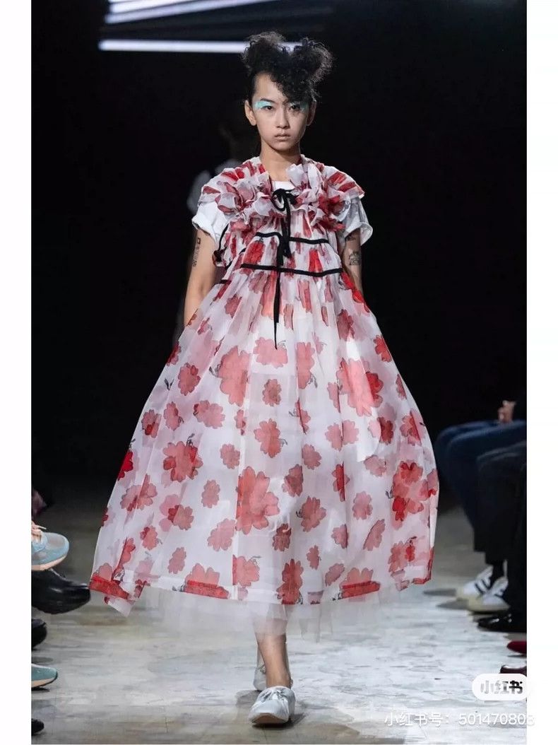 Comme des Garcons Comme Des Garcons Spring/summer printed, smocked, tulle pu Size S / US 4 / IT 40 - 5 Thumbnail