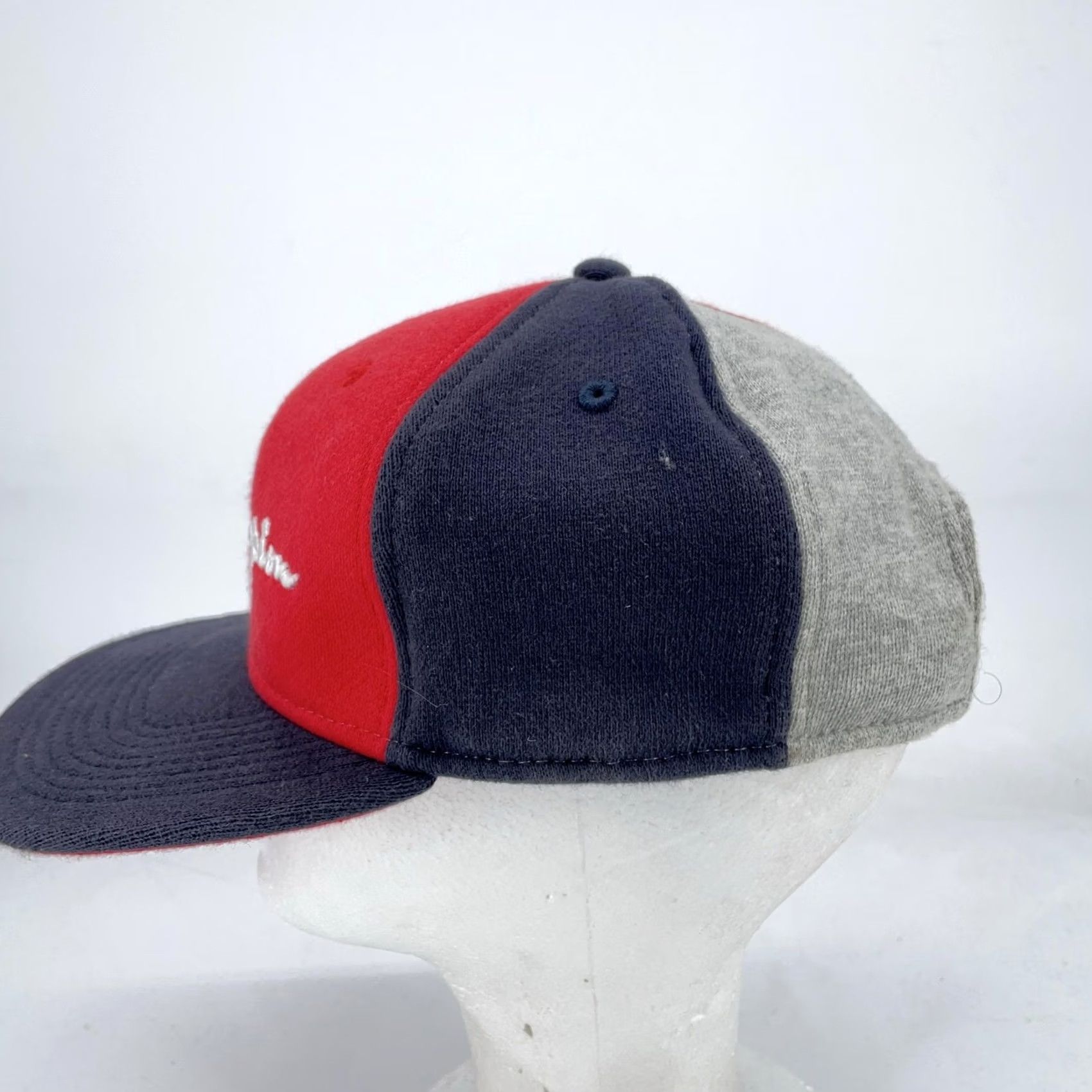 Champion Champion Hat Cap Strap Back Red Navy Colorblock Embroidered Mens Size ONE SIZE - 2 Thumbnail
