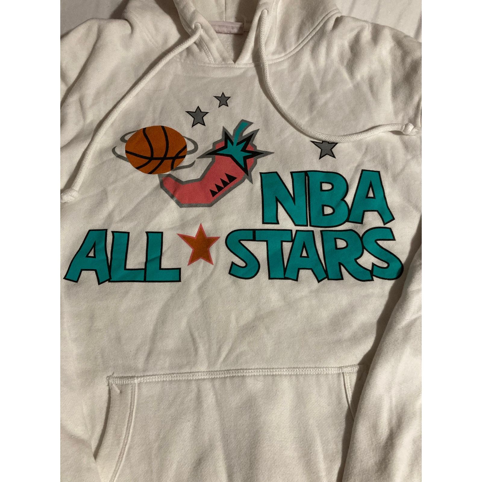 Mitchell & Ness Mitchell & Ness NBA All-Star 1996 White Hoodie Mens Sz M Size US M / EU 48-50 / 2 - 2 Thumbnail