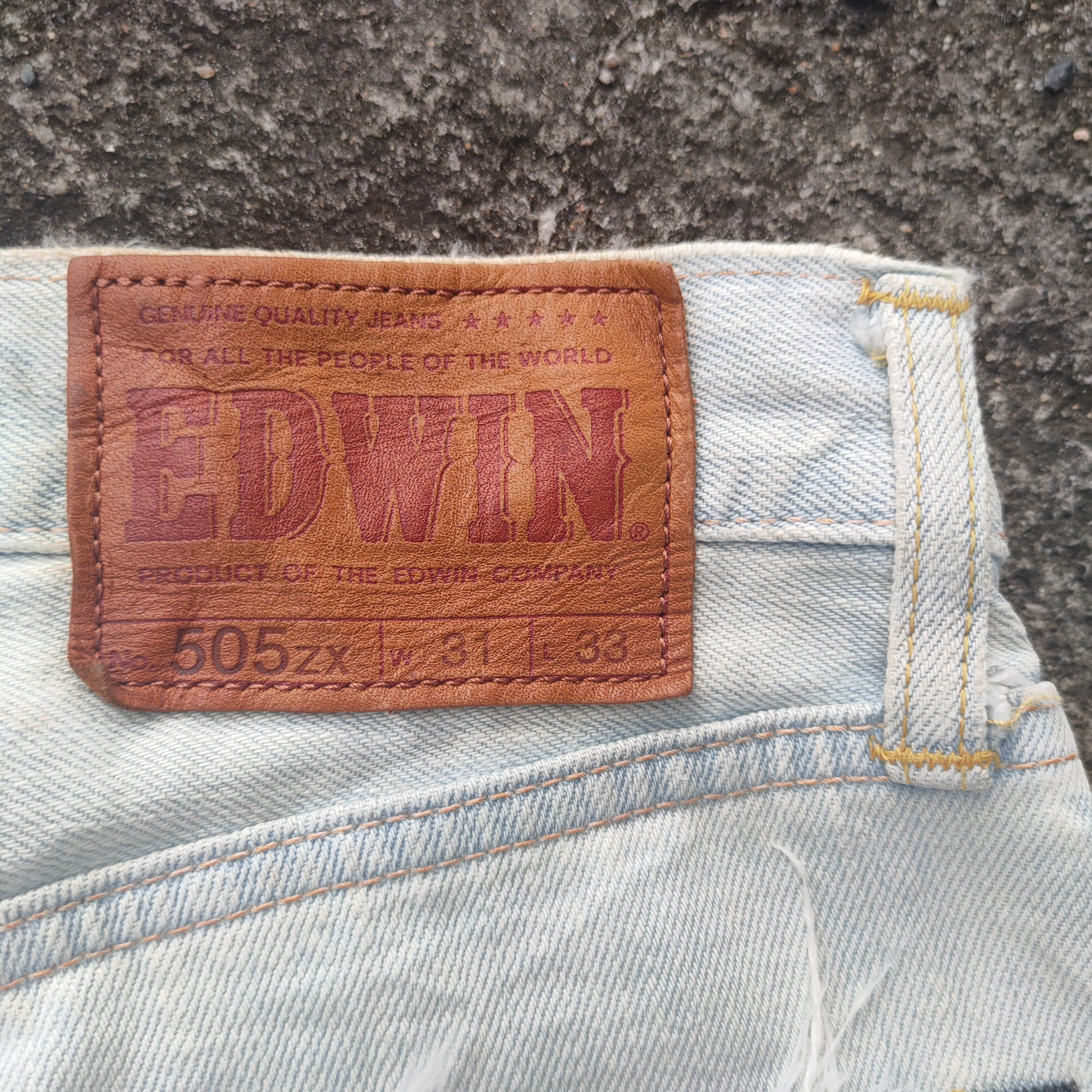 Edwin × Jean × Vintage VINTAGE EDWIN FADED LIGHT BLUE ORANGE TAG JEAN DENIM PANTS Size US 33 - 12 Thumbnail