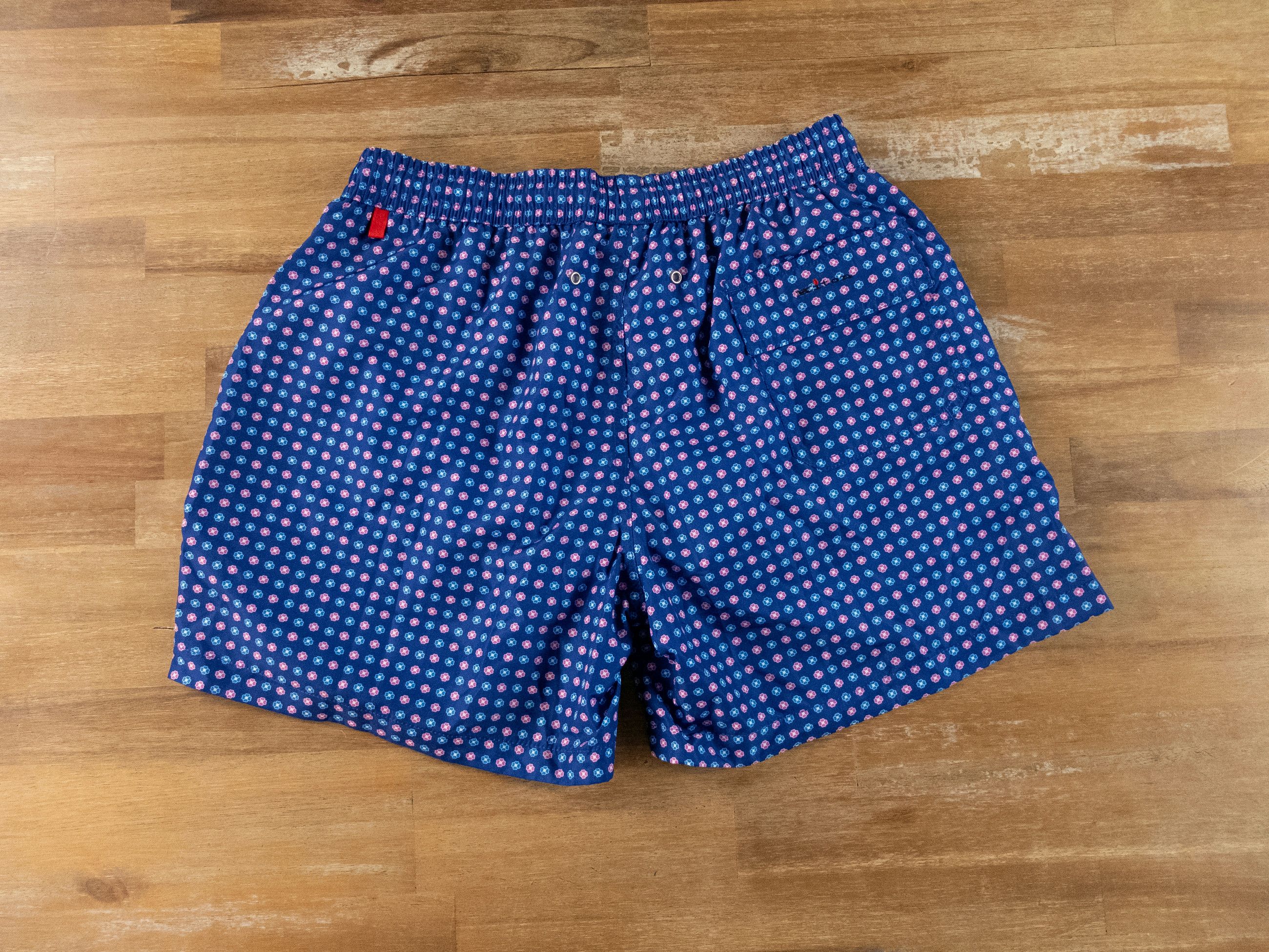 Kiton KITON Napoli blue floral print nylon swim shorts Medium Size US 32 / EU 48 - 6 Thumbnail