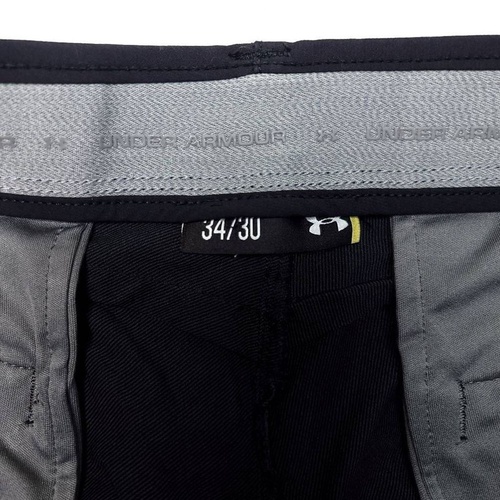 Under Armour (2) Under Armour Golf Pants Mens 34x29 Black Performance Size US 34 / EU 50 - 3 Thumbnail