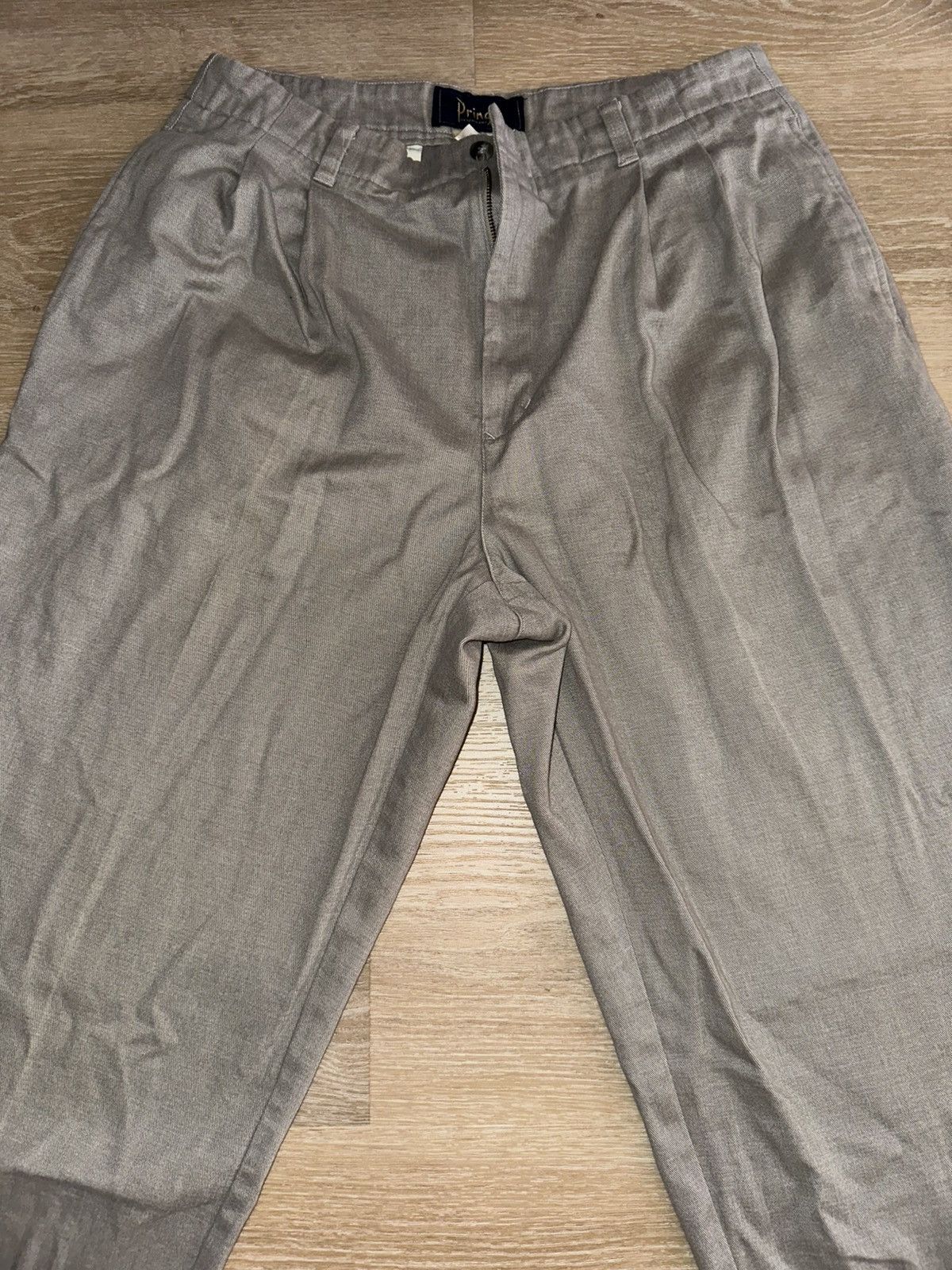 Vintage Pringle Of Scotland Grey Trouser Pants Size 34