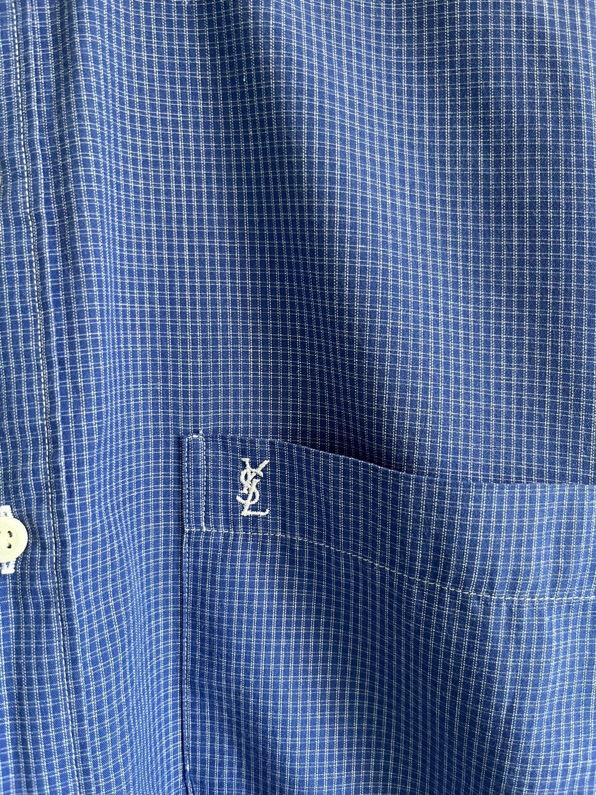 Vintage × Yves Saint Laurent Vintage YSL Yves Saint Laurent Button Up Long Sleeve Shirt Size US M / EU 48-50 / 2 - 3 Thumbnail