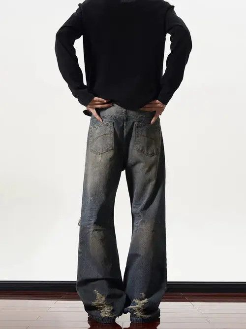 VIBE High street ripped and distressed baggy jeans Size US 30 / EU 46 - 5 Thumbnail