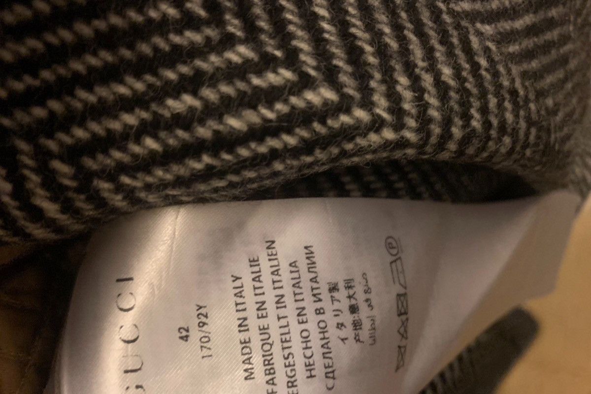 Gucci Gucci Runway Herringbone Coat With Embroidery Size M / US 6-8 / IT 42-44 - 10 Thumbnail