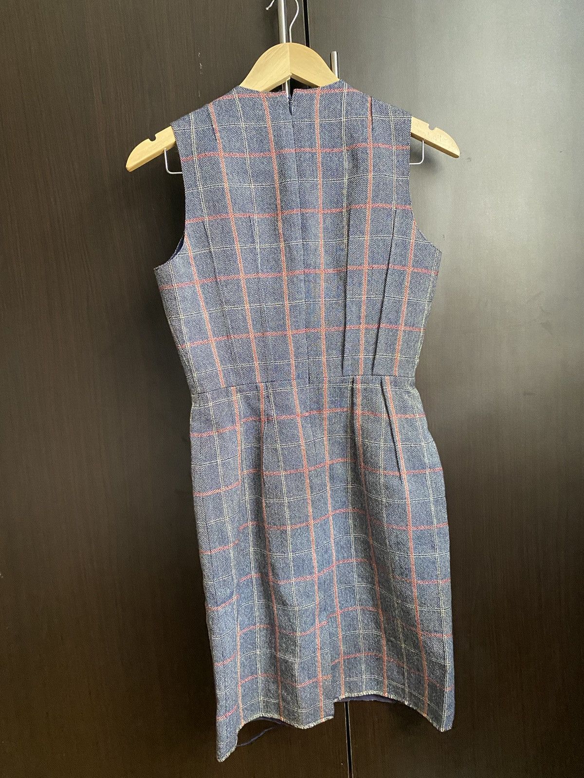 Comme des Garcons Junya Watanabe Plaid Wool Dress FW12 Size XS / US 0-2 / IT 36-38 - 2 Thumbnail