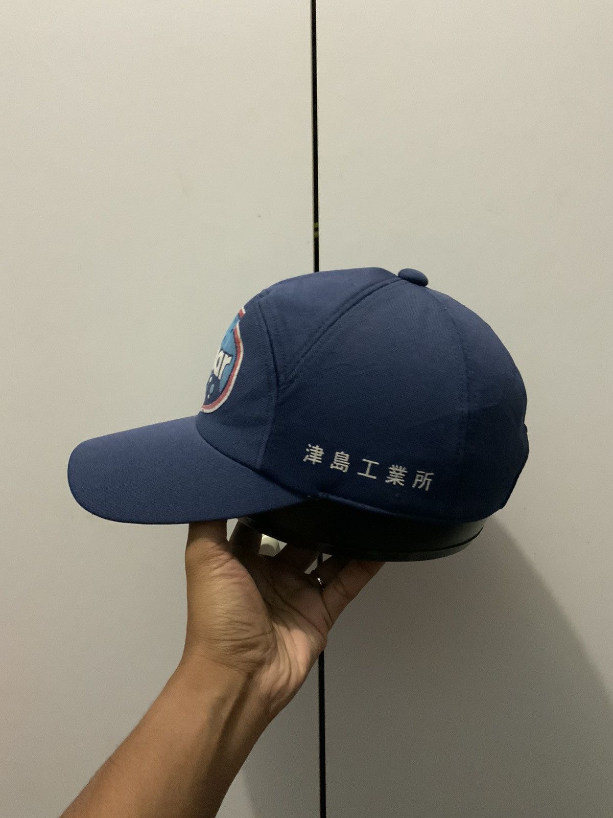Vintage Vintage Yanmar Big Logo Indigo Hat Size ONE SIZE - 2 Thumbnail