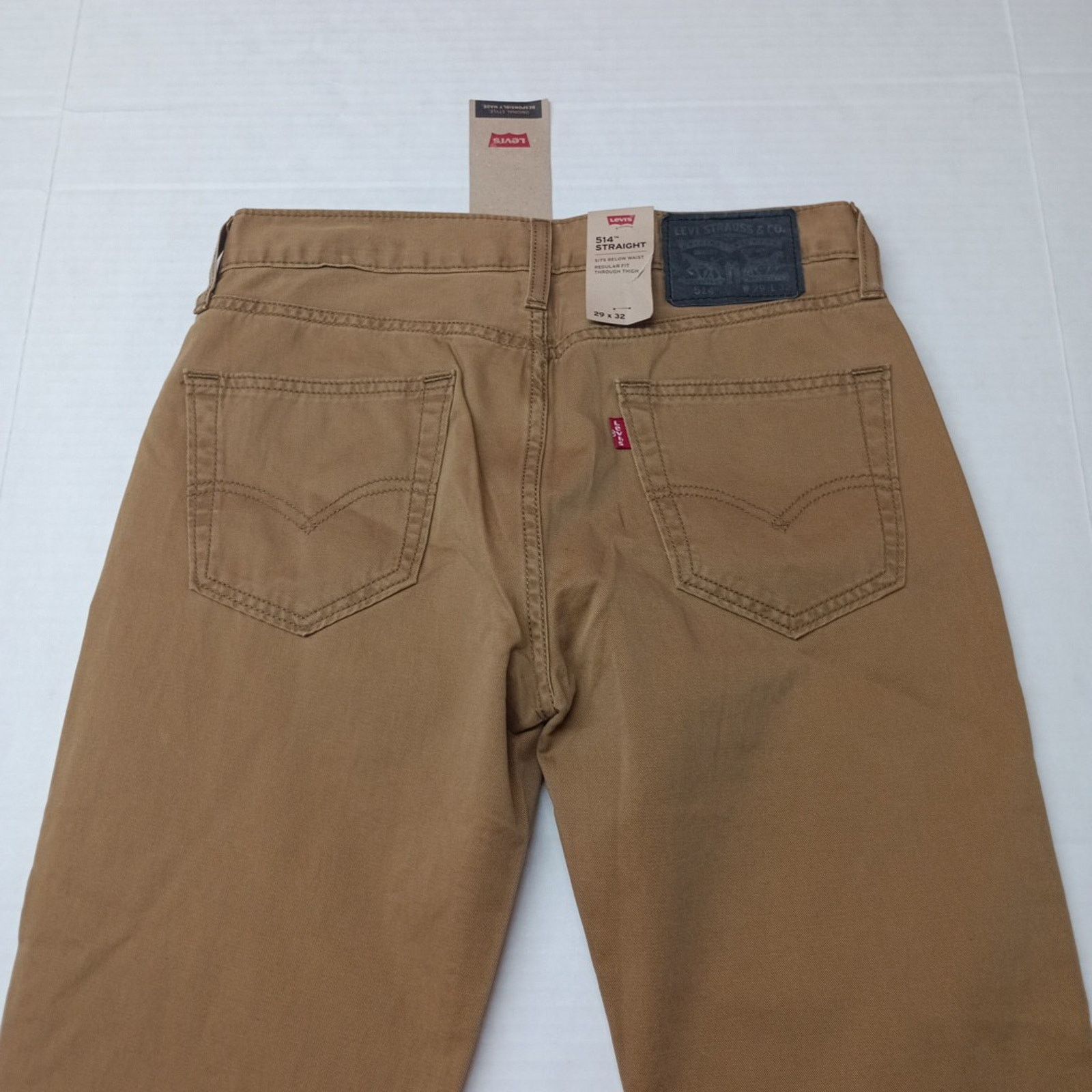 Levi's Levi's 514 Straight Jeans Brown Tan Men’s 29x32 Regular Fit Size US 29 - 8 Thumbnail