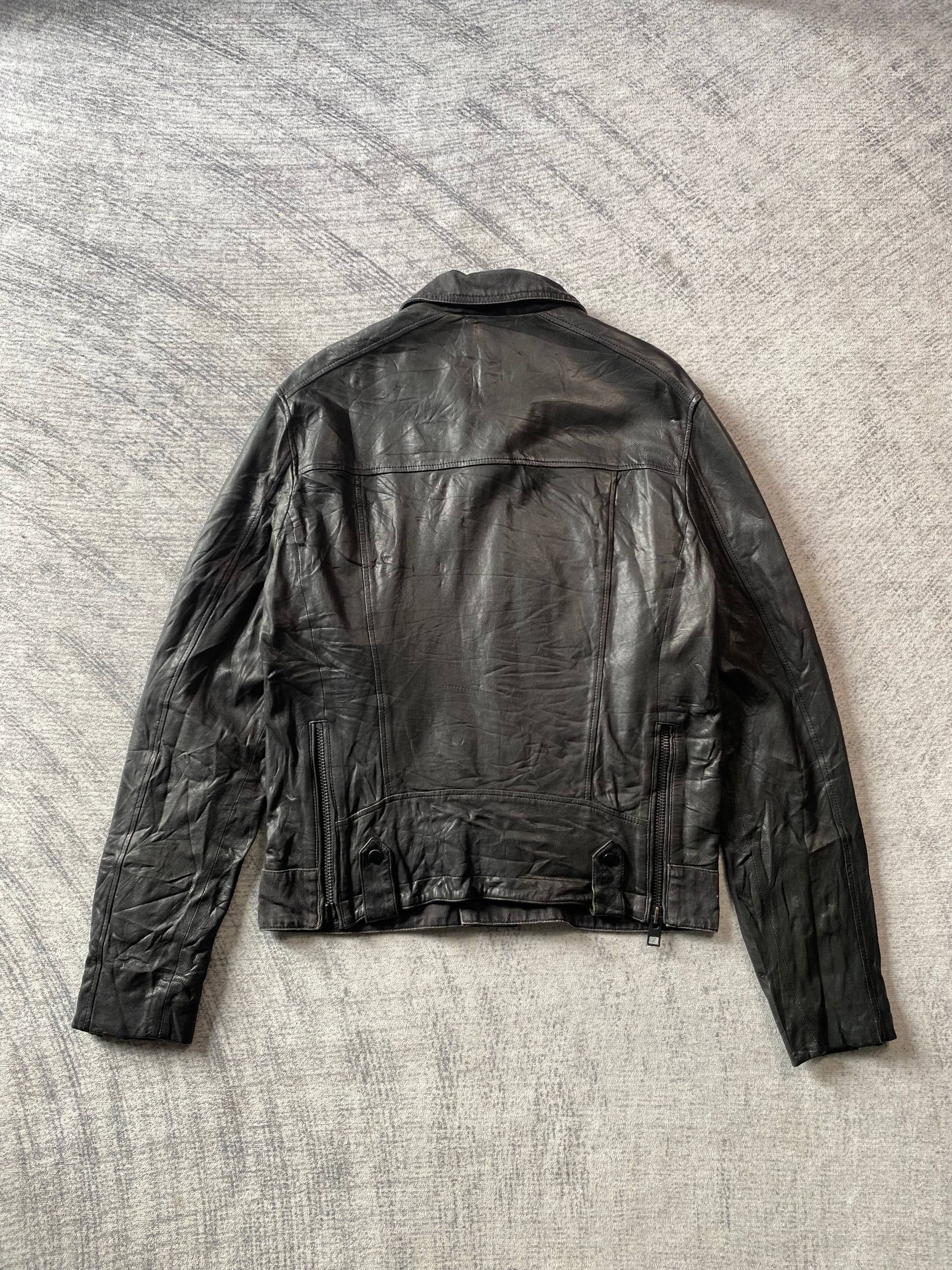 Allsaints Allsaints Noir Biker Denim Leather Jacket Size US S / EU 44-46 / 1 - 7 Thumbnail