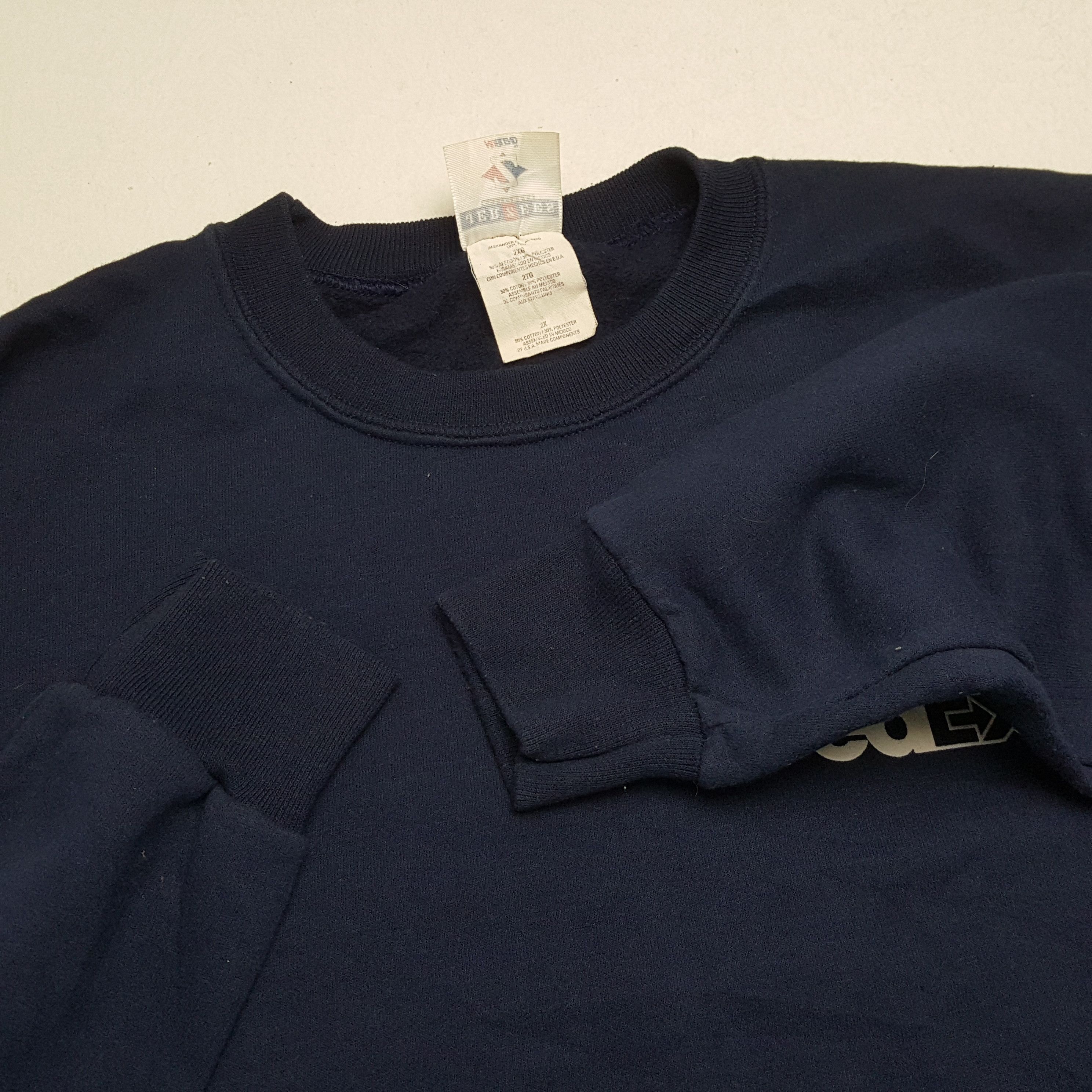 Jerzees × Vintage FedEx Delivery Courier Brand Vintage Sweatshirt Size US XXL / EU 58 / 5 - 7 Thumbnail