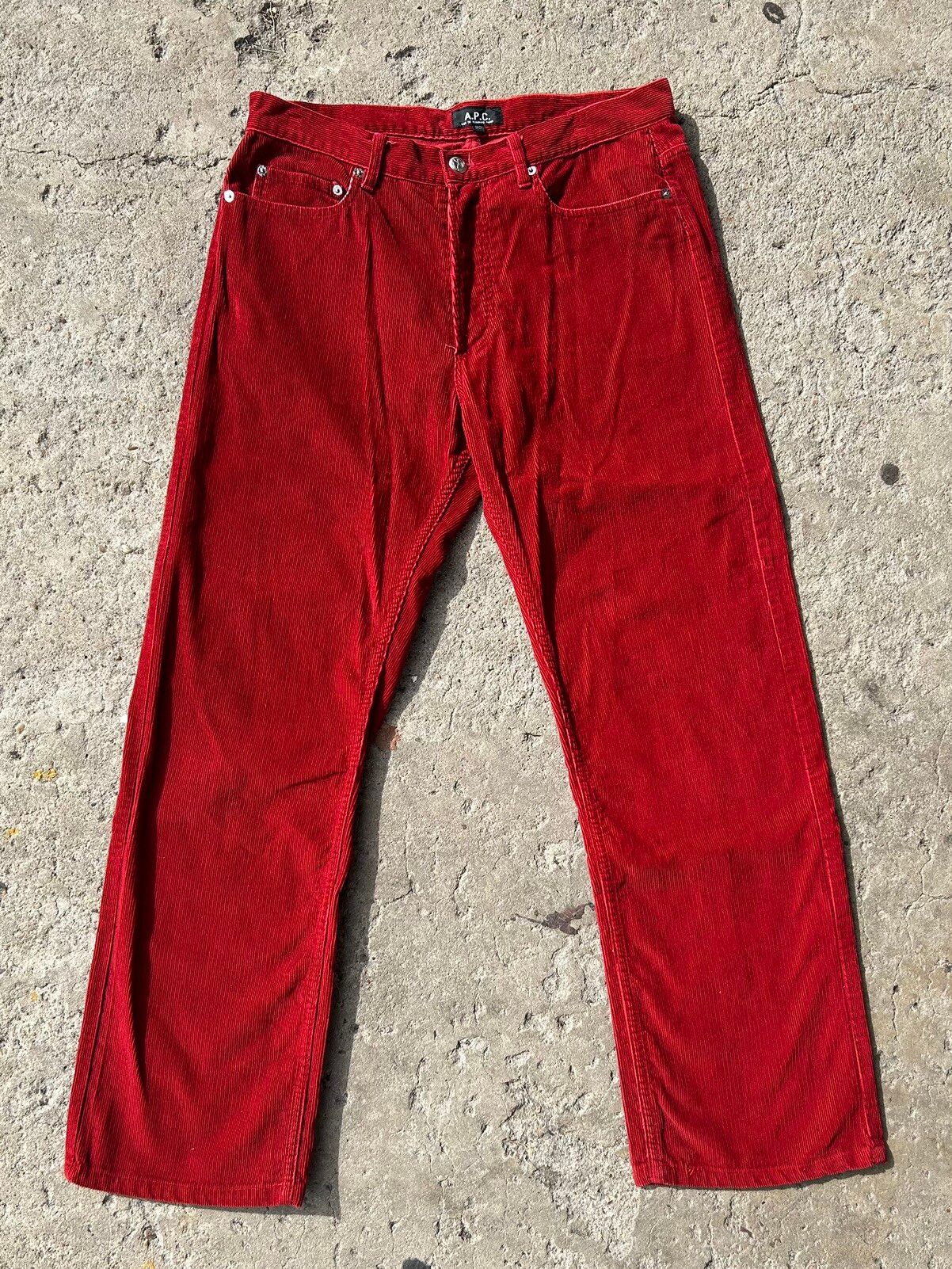 A.P.C. A.P.C 2000 RED CORDUROY pants Size US 30 / EU 46 - 1 Preview