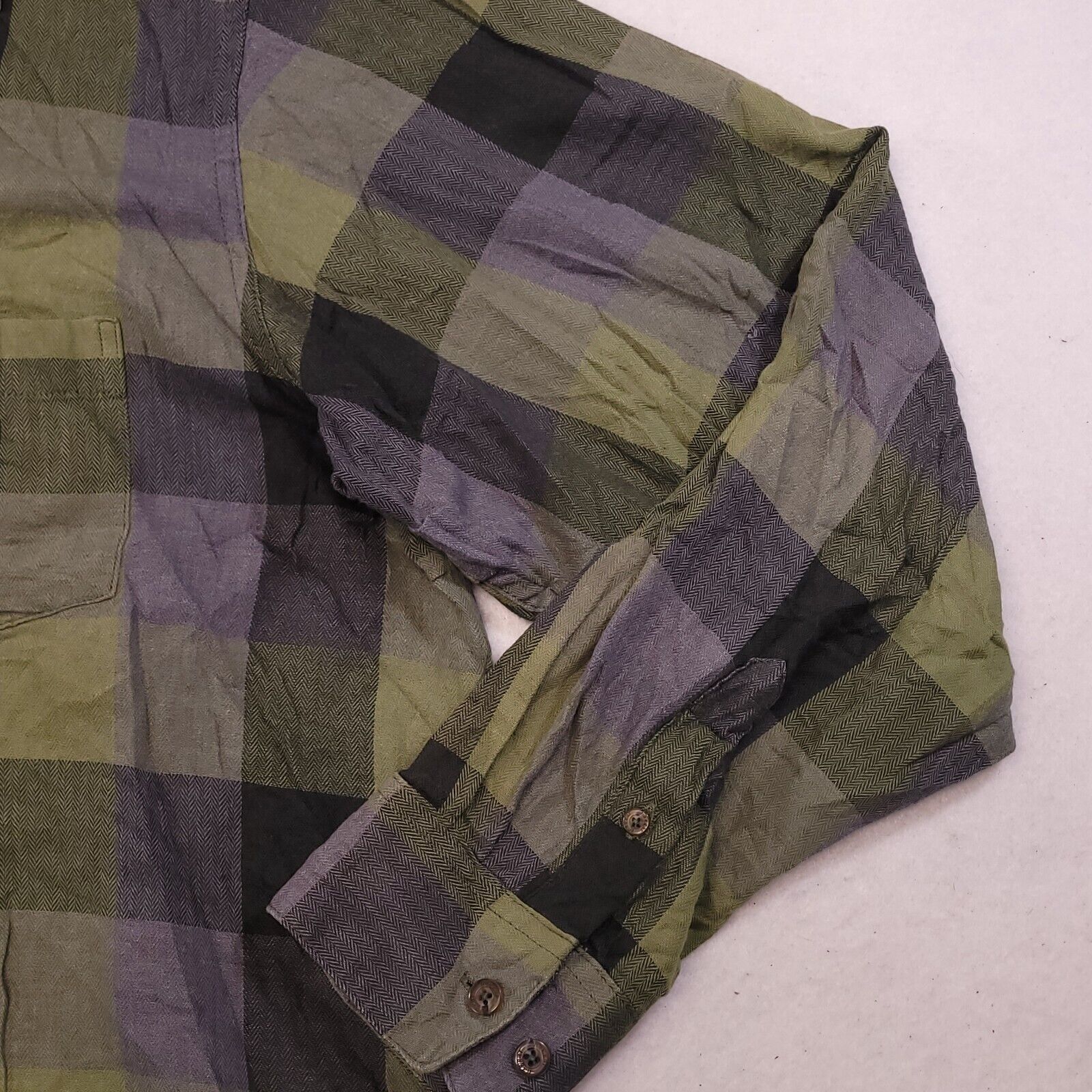 Haggar Haggar Gingham Flannel Shirt Mens Size Extra Large XL Green Size US XL / EU 56 / 4 - 6 Thumbnail