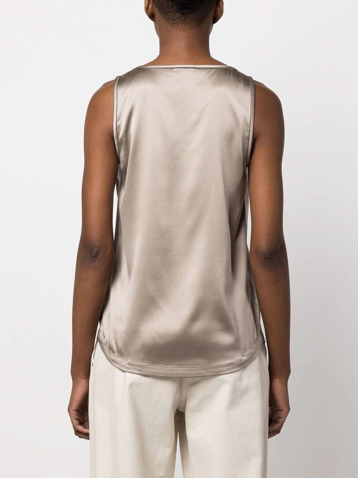 Brunello Cucinelli o1w1db10825 Blouse in Open Grey Size XL / US 12-14 / IT 48-50 - 3 Thumbnail