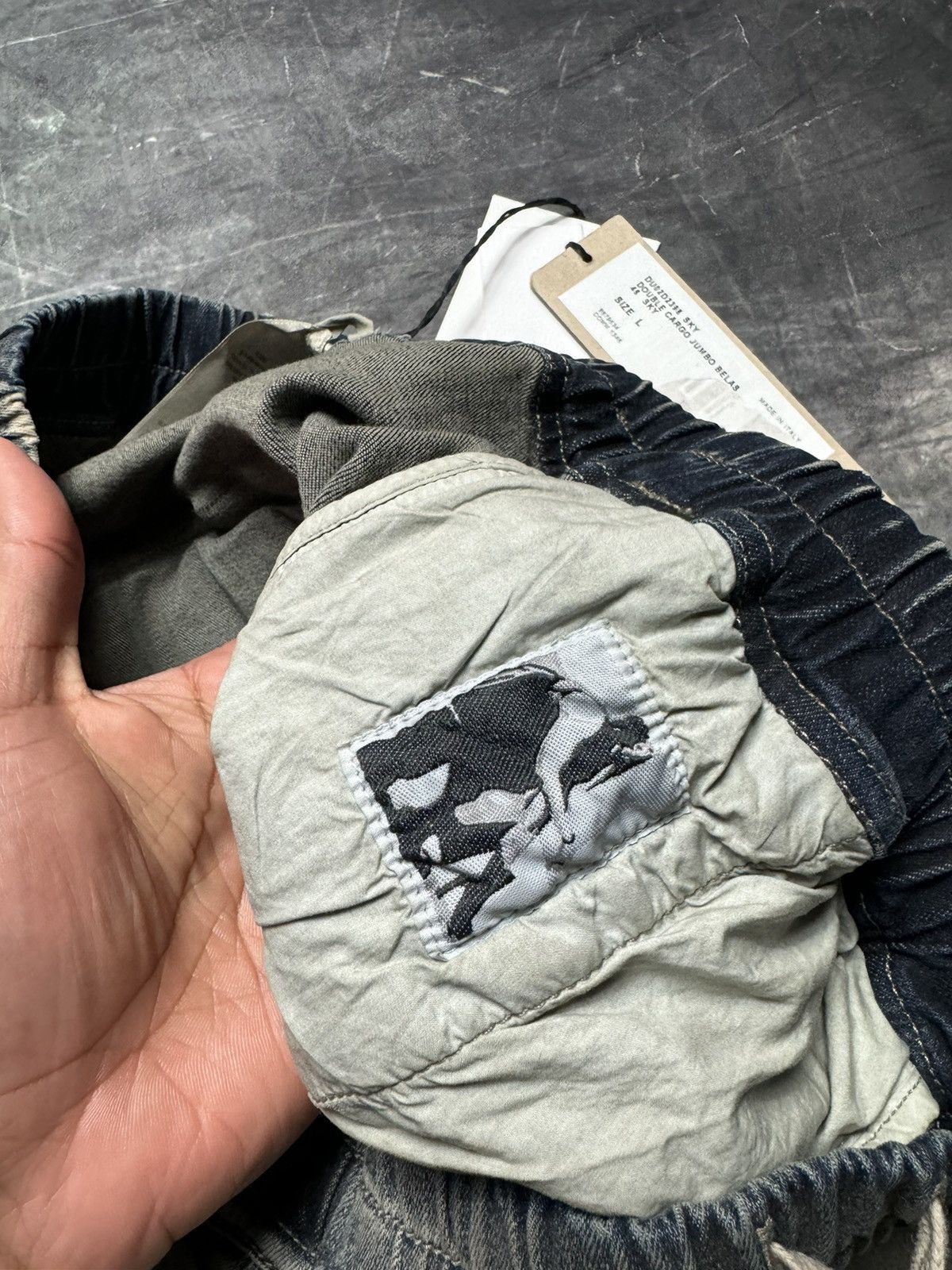Rick Owens Rick Owens Double Cargo Bela Pants in Sky Size US 34 / EU 50 - 12 Thumbnail