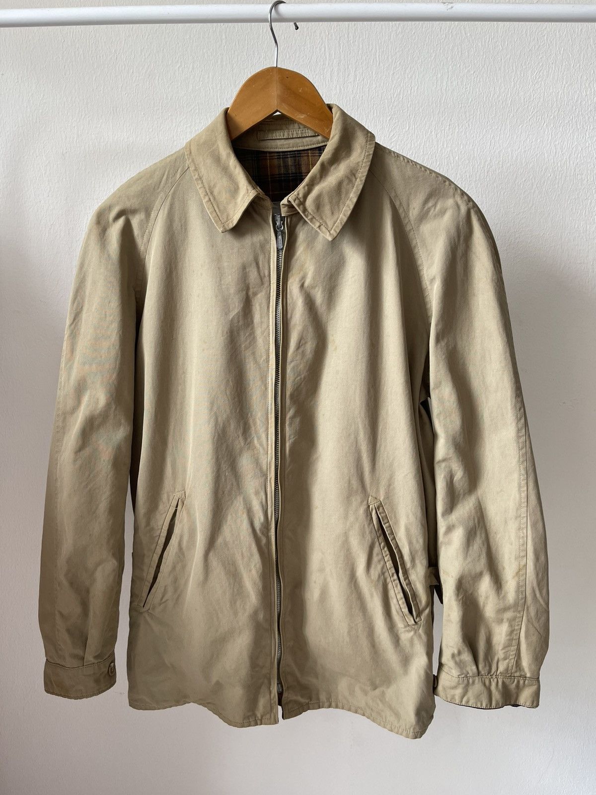 Aquascutum Rare 60s Aquascutum Zipper Jacket With One Back Pocket Size US S / EU 44-46 / 1 - 3 Thumbnail