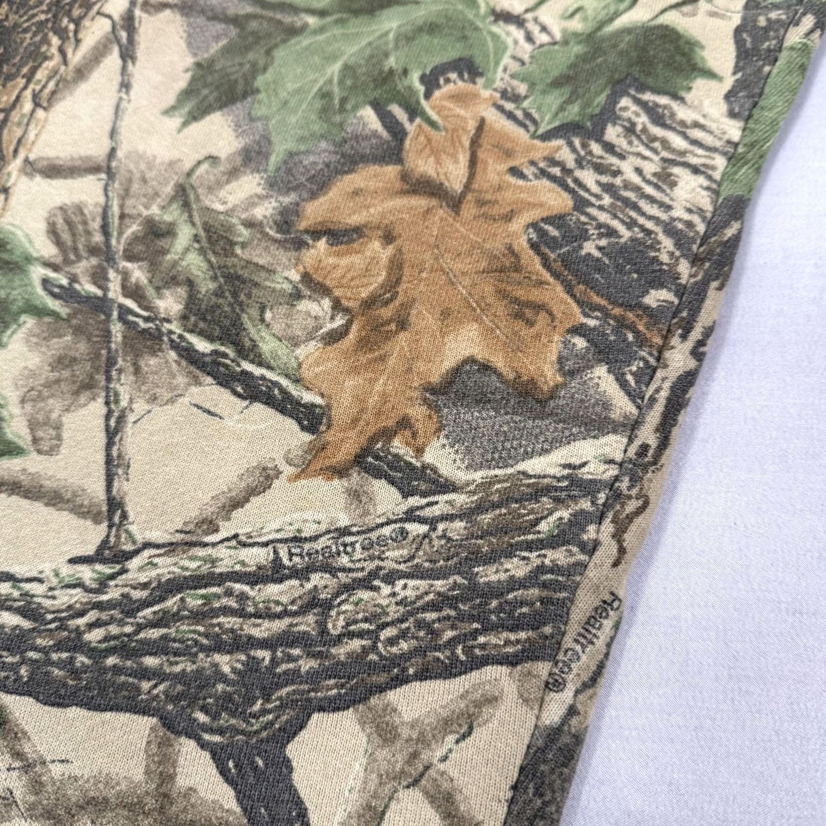 Jerzees VINTAGE Jerzees Pants Mens XL Brown Realtree Camo Sweat Fleece 90s USA Outdoors Size US 36 / EU 52 - 3 Thumbnail