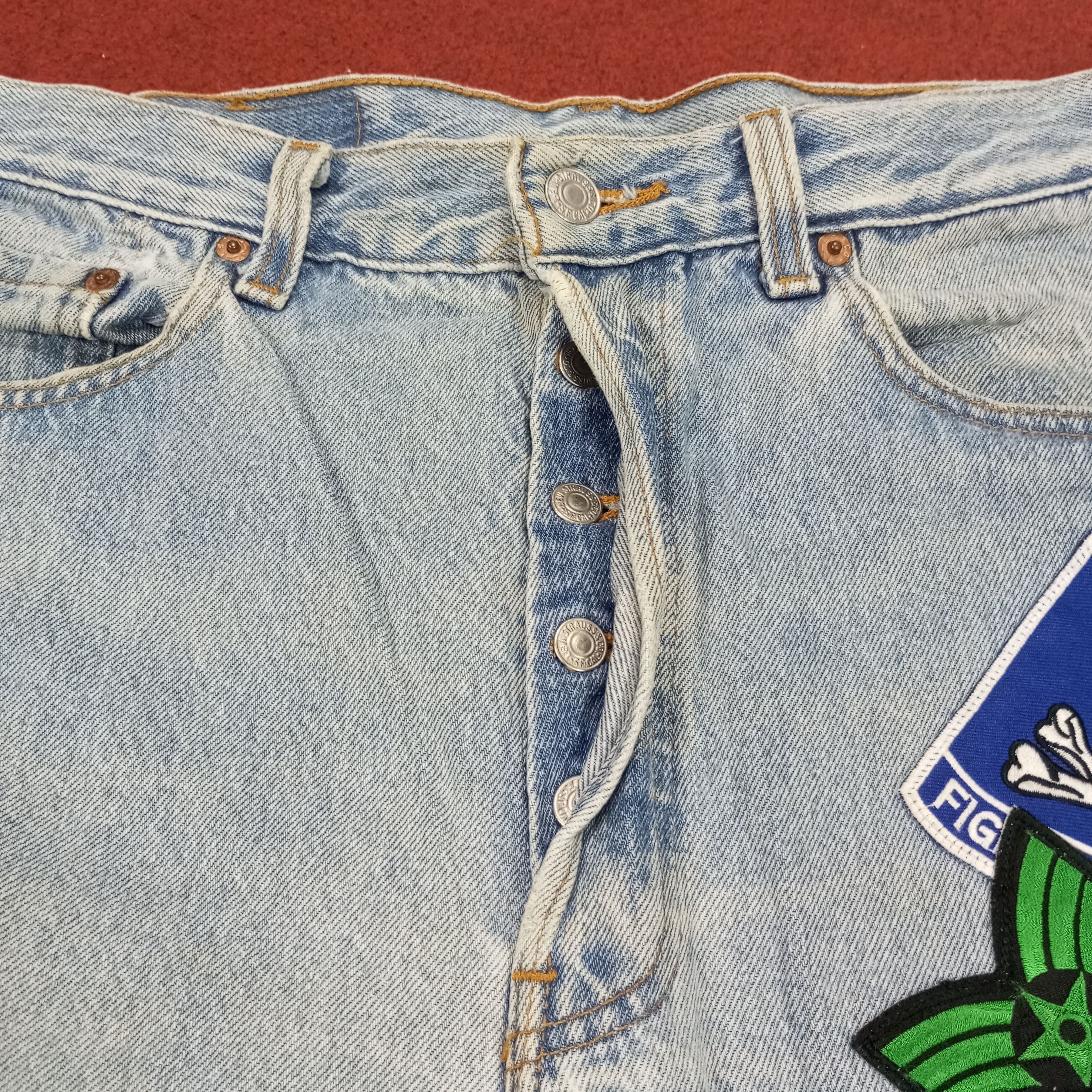 Levi's × Vintage Levis Fashion Style Custom Design Distressed Jeans Size US 33 - 12 Thumbnail