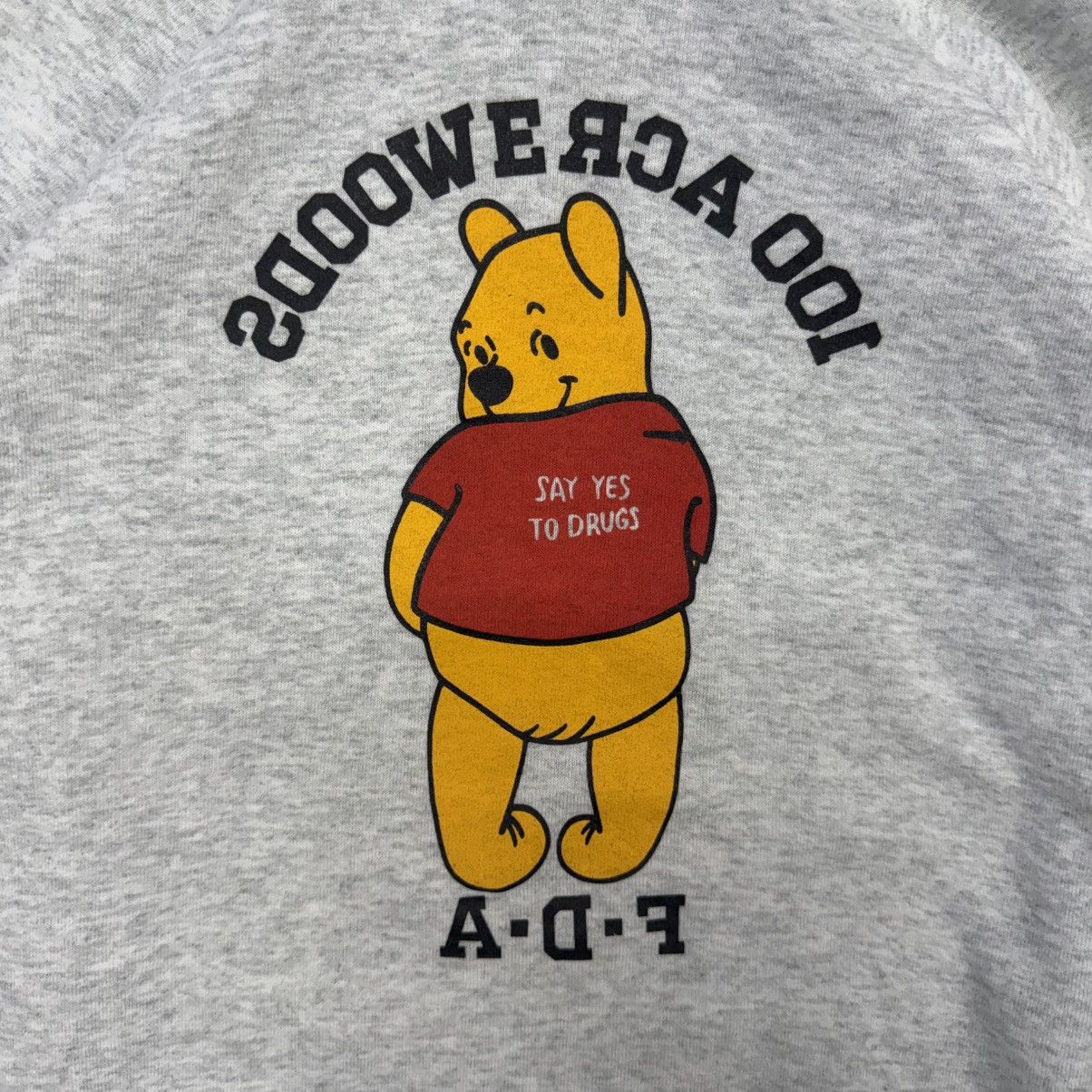Disney × Fruit Of The Loom × Vintage Vintage 90’s Winnie The Pooh FDA Say No/Yes To Drugs Size US L / EU 52-54 / 3 - 4 Thumbnail