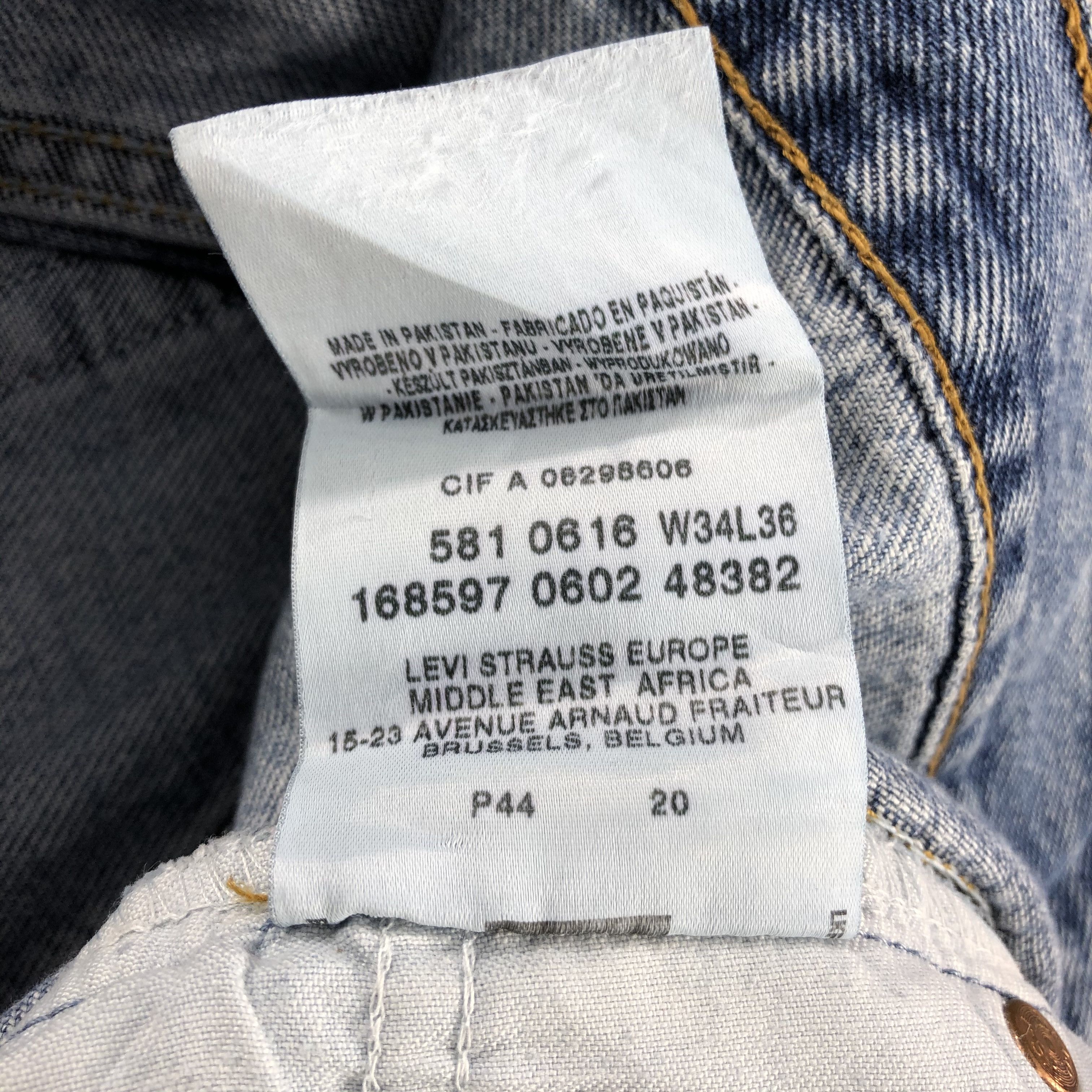 Levi's × Vintage 90s Vintage Blue Wash Levis 581 Jeans-JM2577 Size US 34 / EU 50 - 14 Thumbnail
